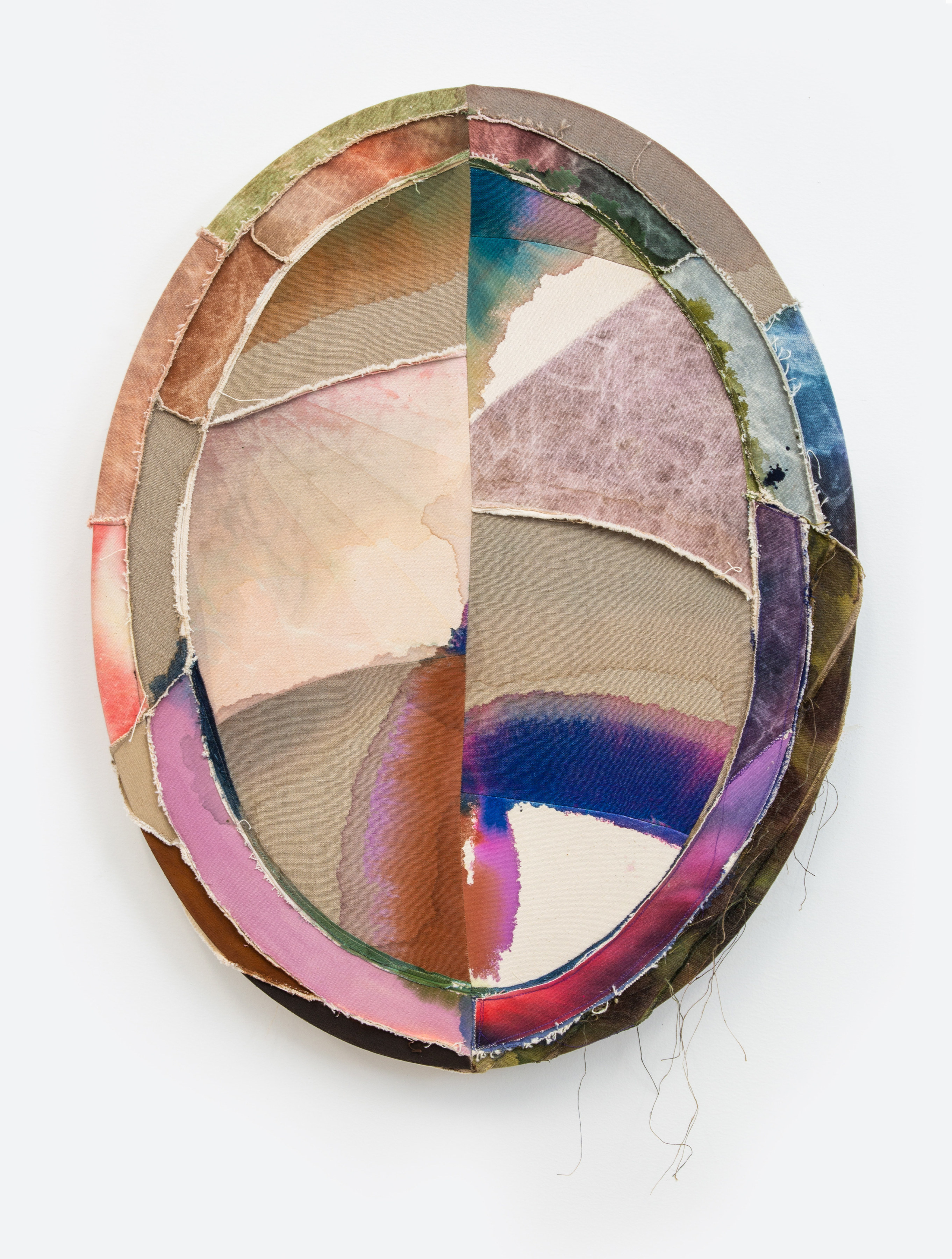 Elaine Stocki, The Ghost of Paintings Past, Oval, 30 inch, February, 2021, 2021