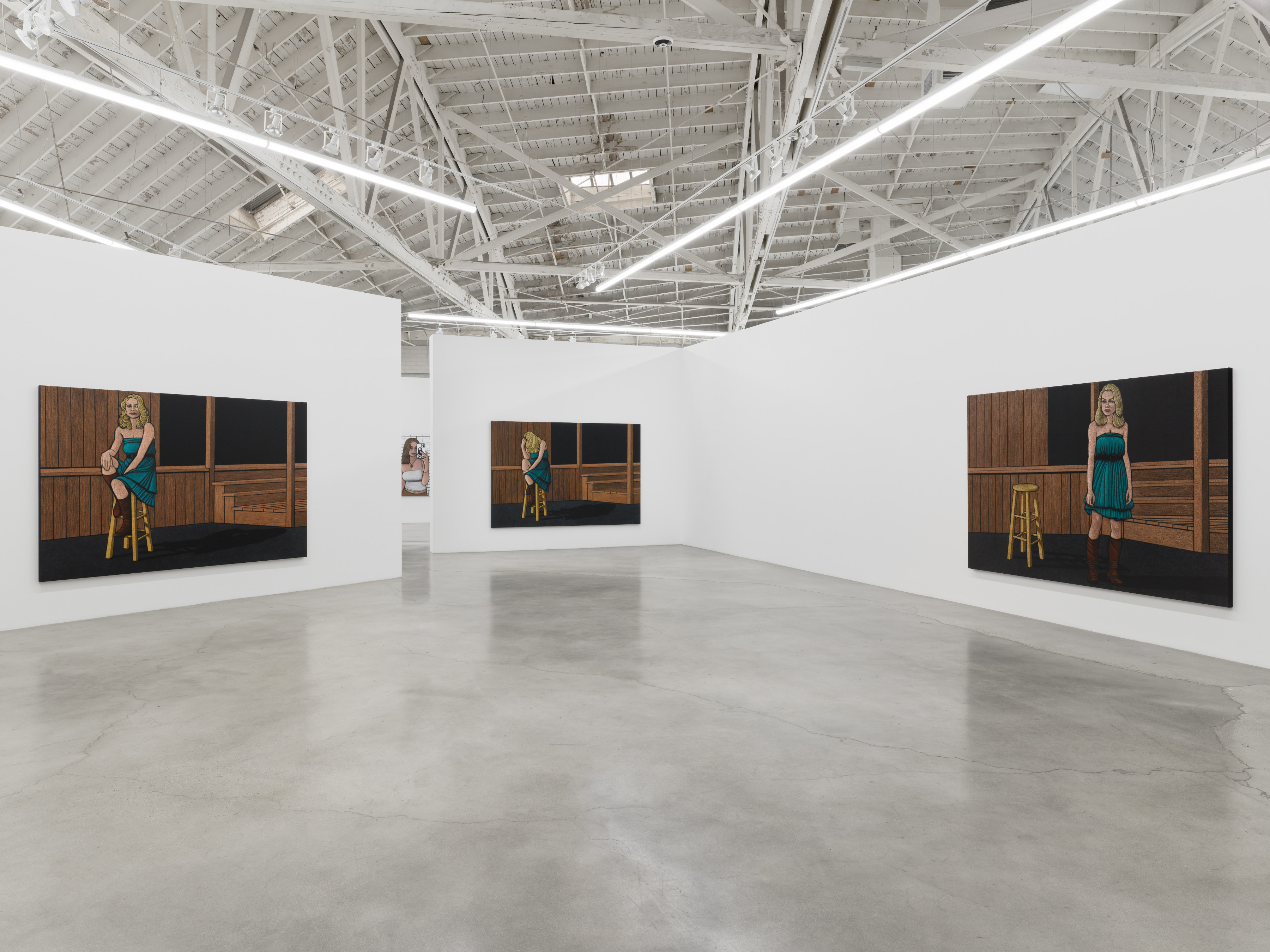 Installation view of Amy Adler's "Audition" at Night Gallery.