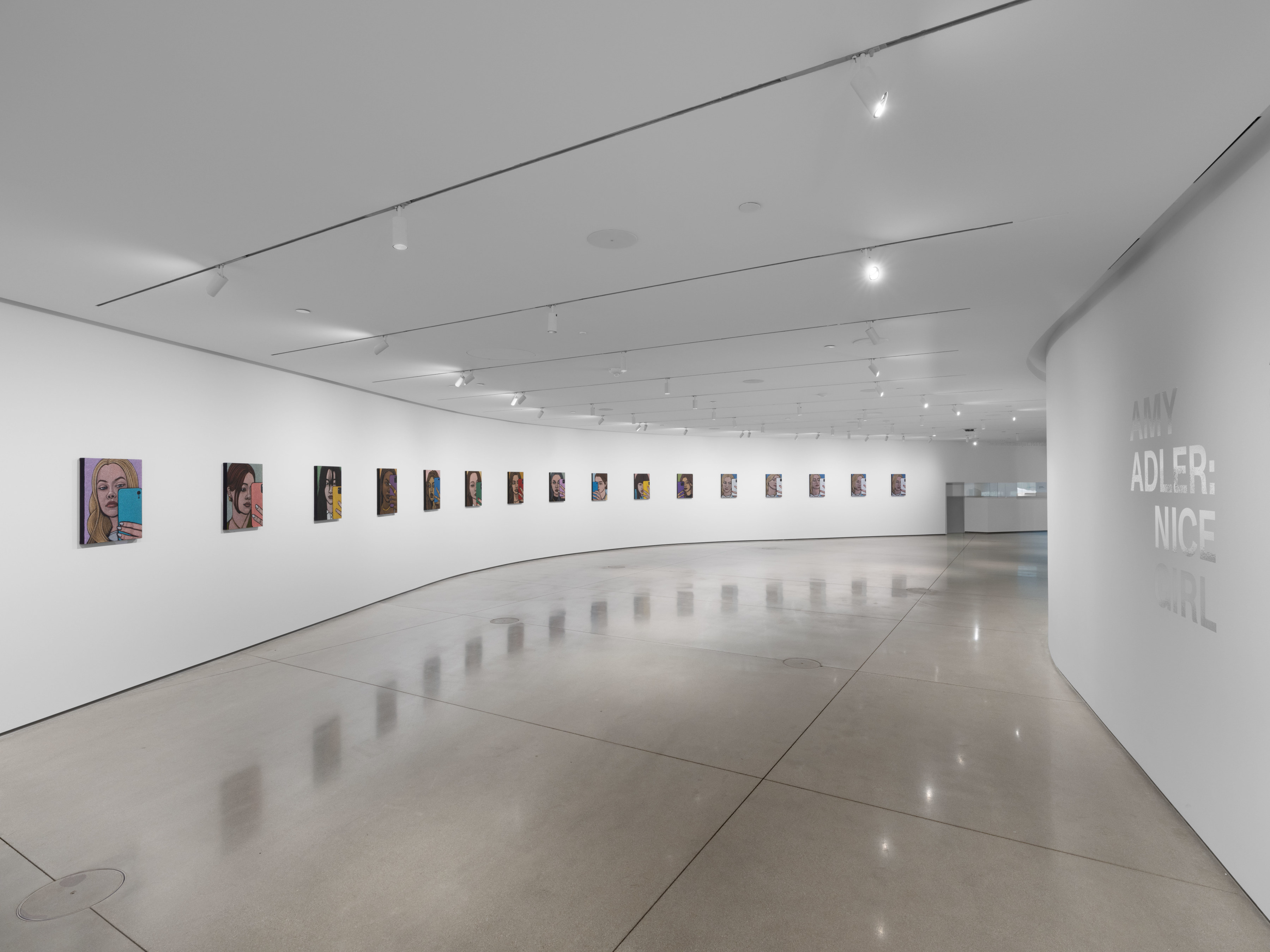 Installation view of Amy Adler’s “Nice Girl” at the Orange County Museum of Art, 2025