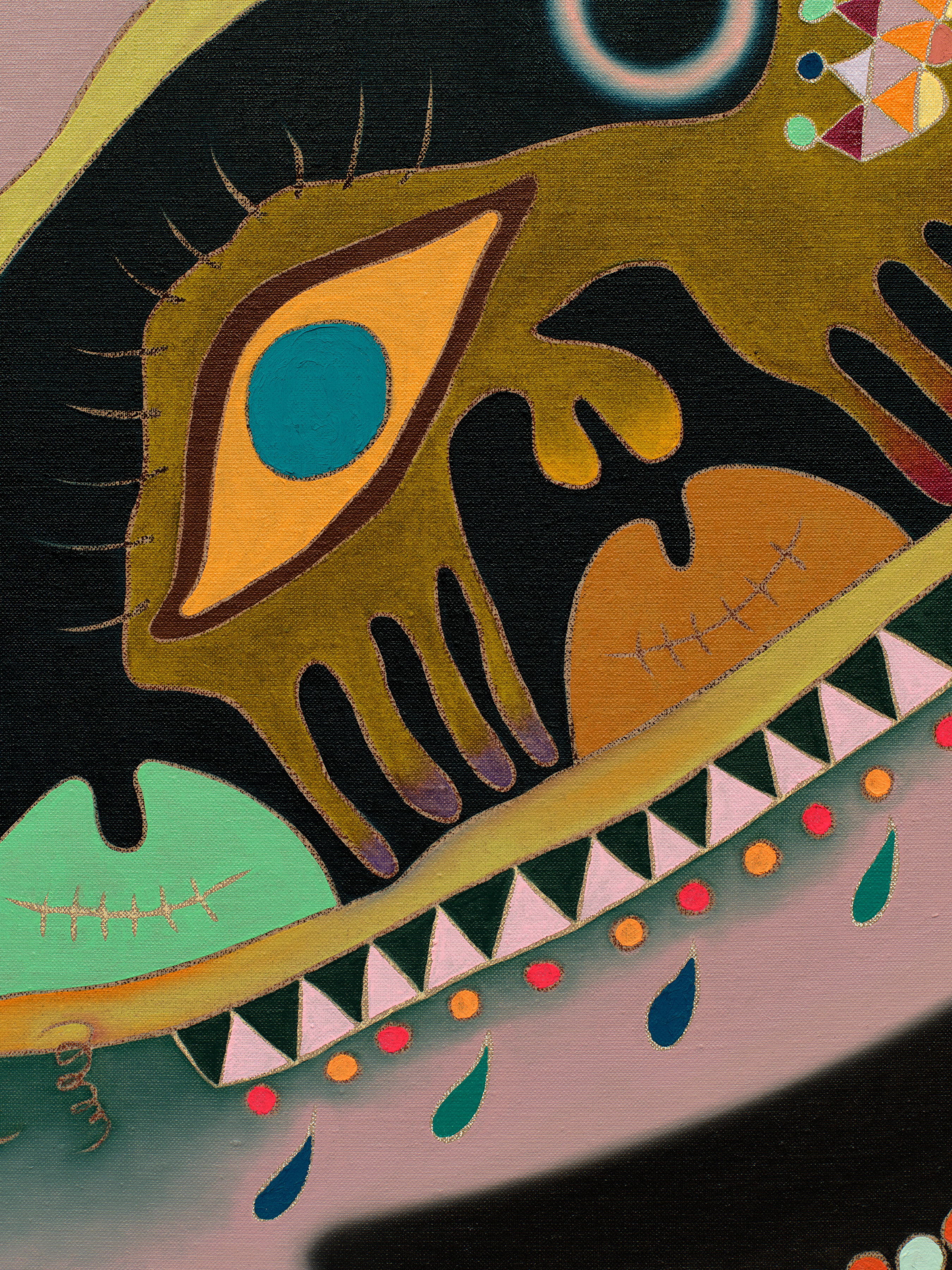 Nasim Hantehzadeh, The Lost Moon, detail, 2025
