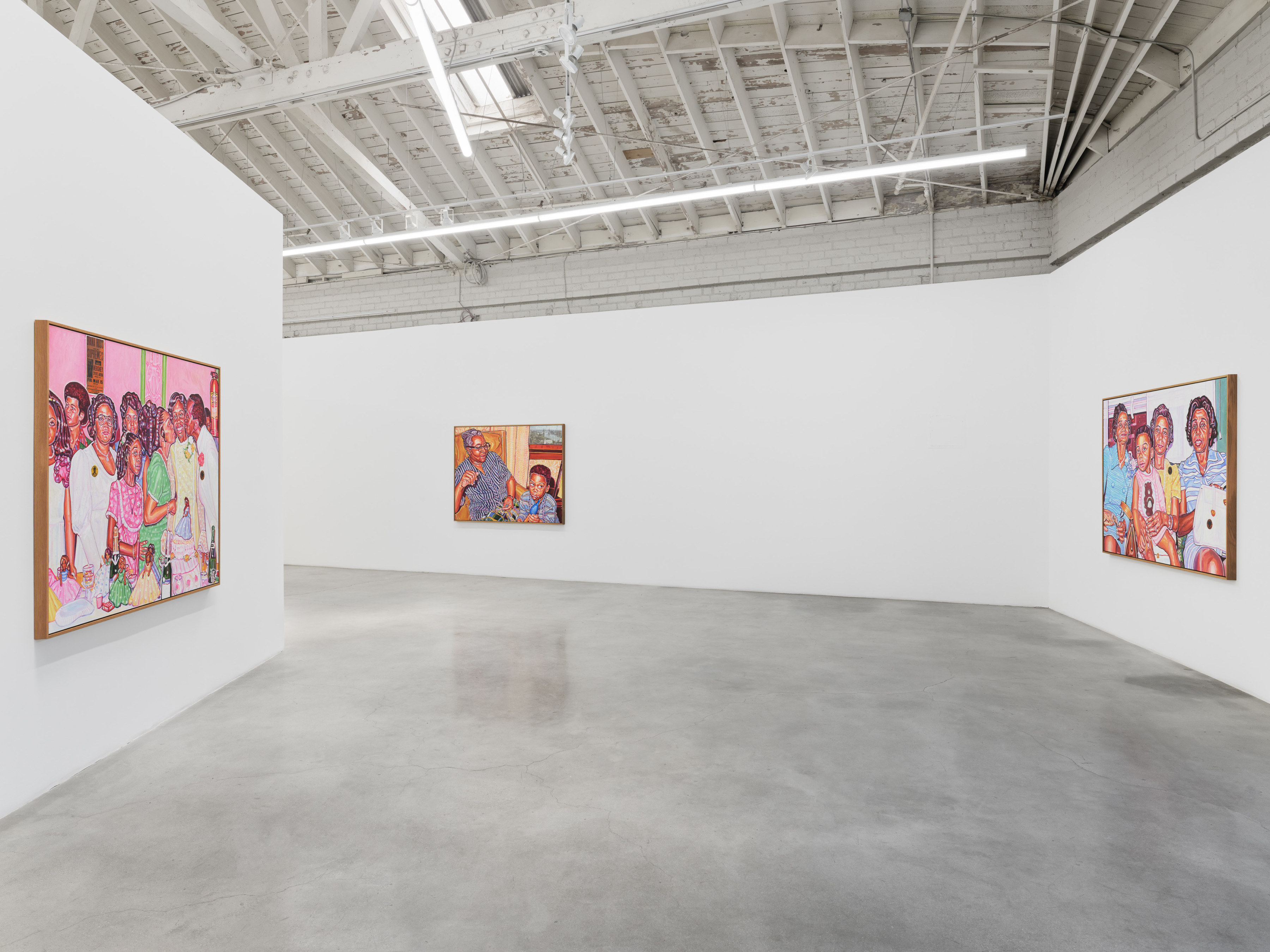 Installation view of "Reflections" at Night Gallery