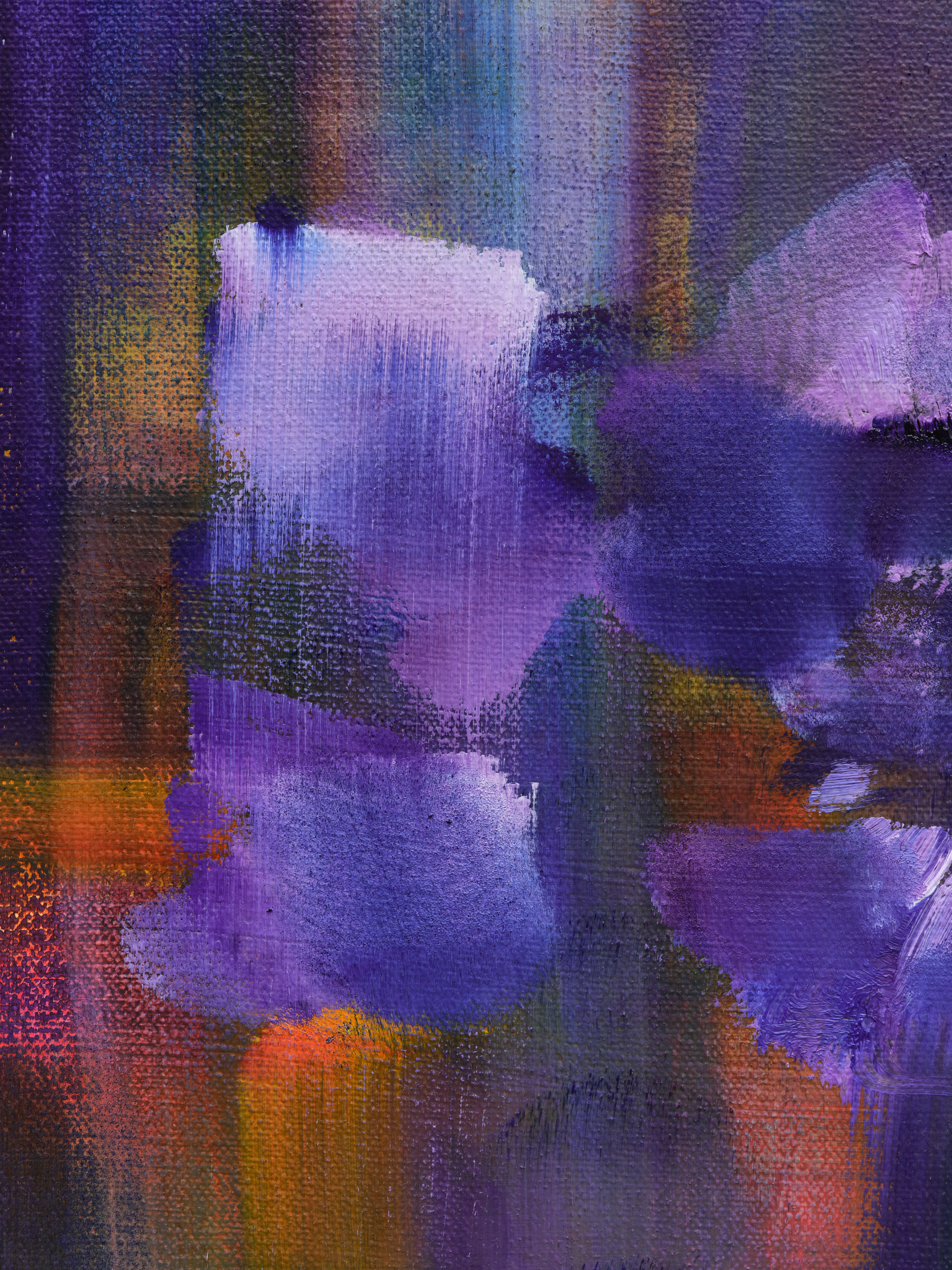 Detail of Ben Tong's "Violets (3AM)", 2024