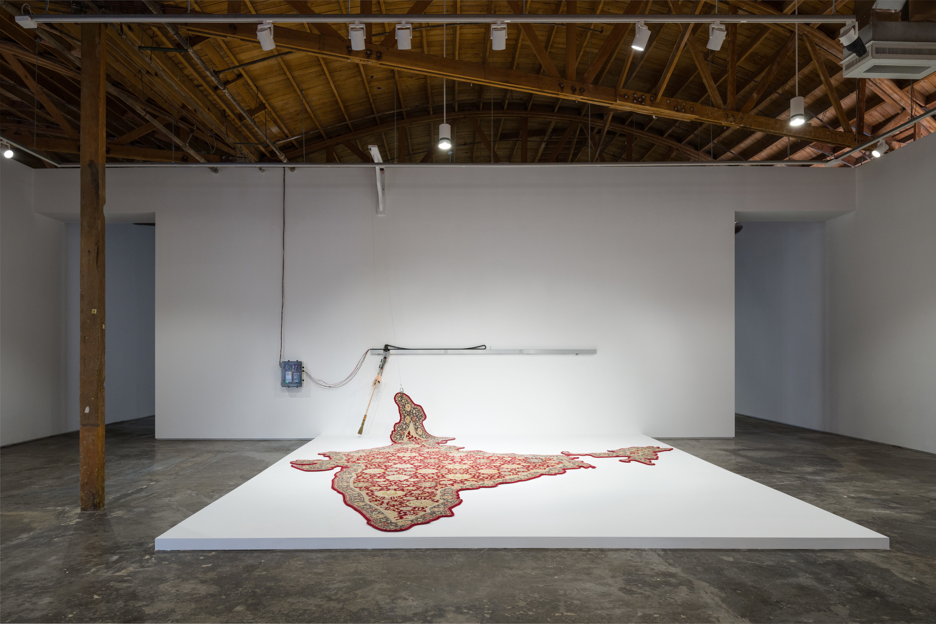 Installation view of Divya Mehra's "The End of You" at Night Gallery.