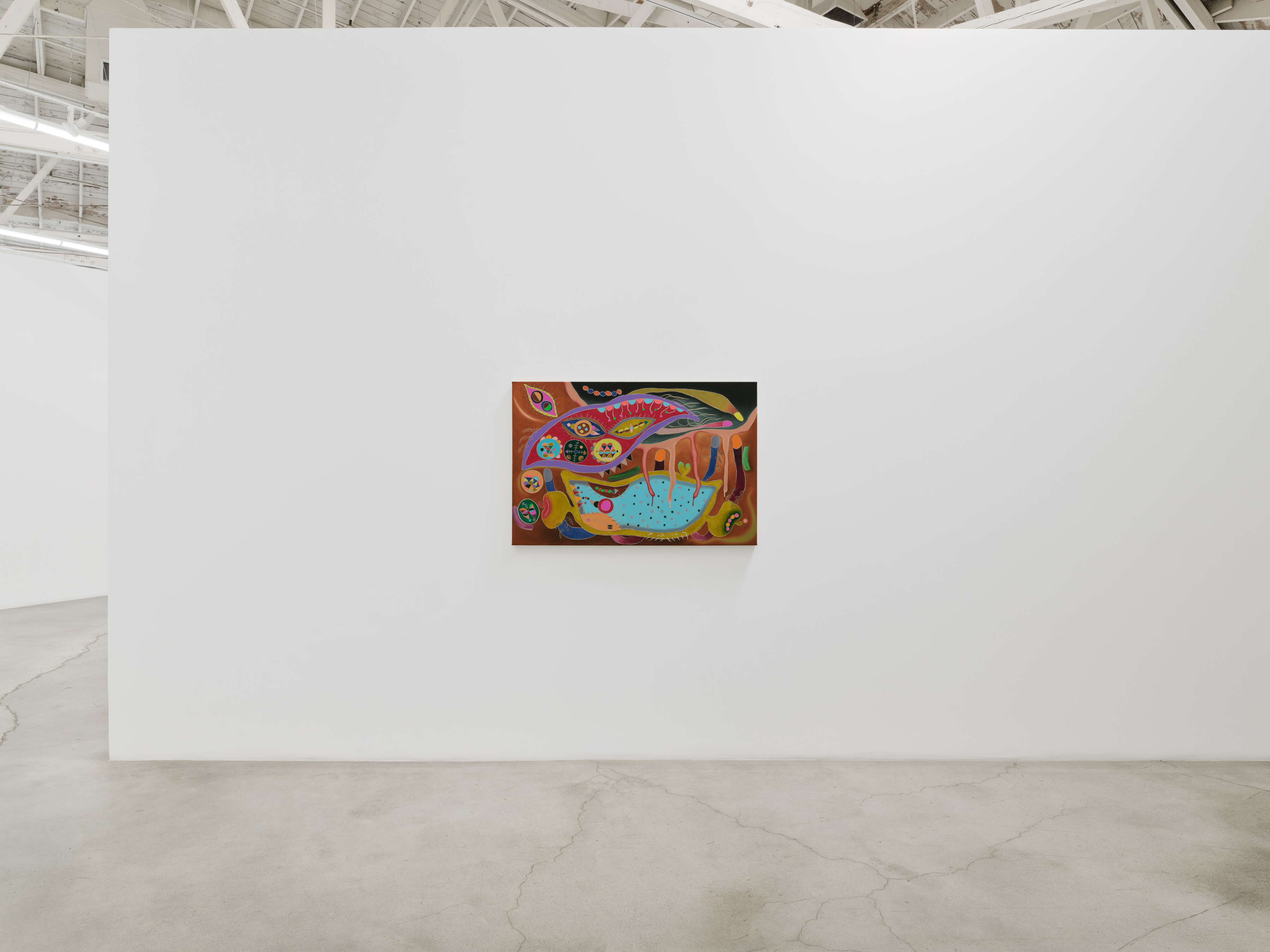  Installation view of “Tickles, Dance, and Goosebump Blooms”