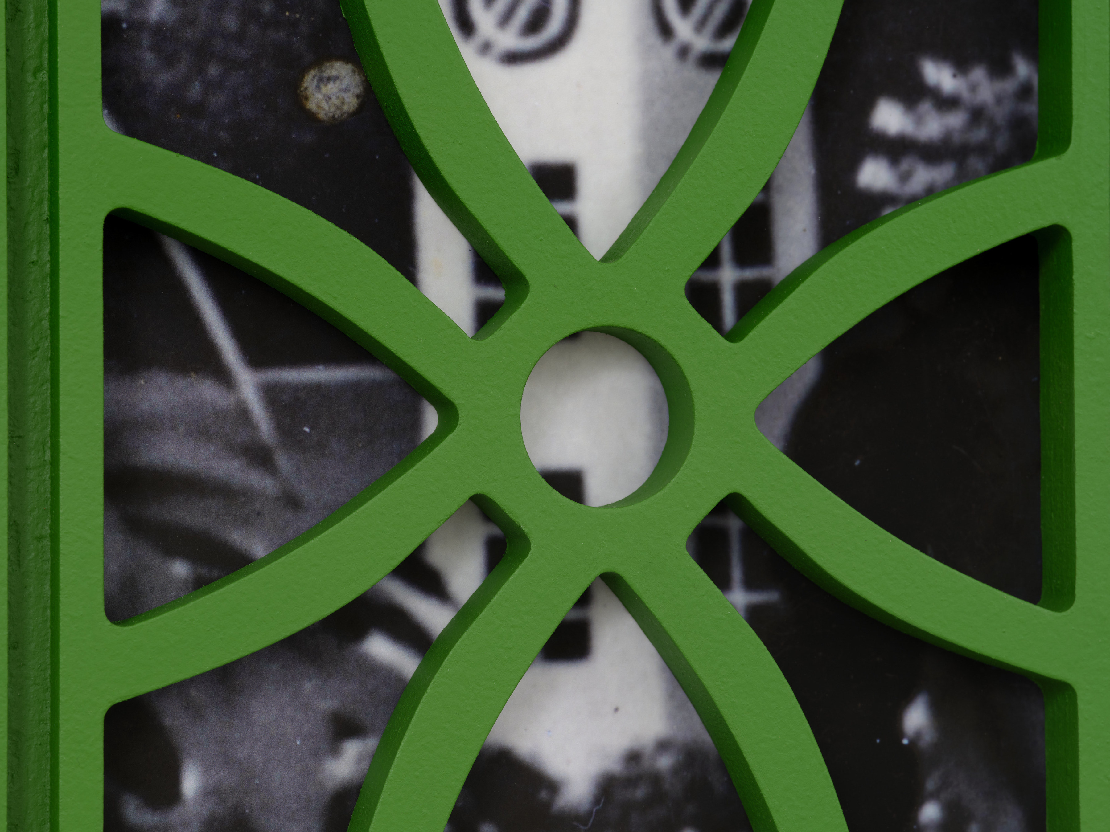 Detail of "like clay walls merging into flowers, You see through me, supporting sustained growth (II)"