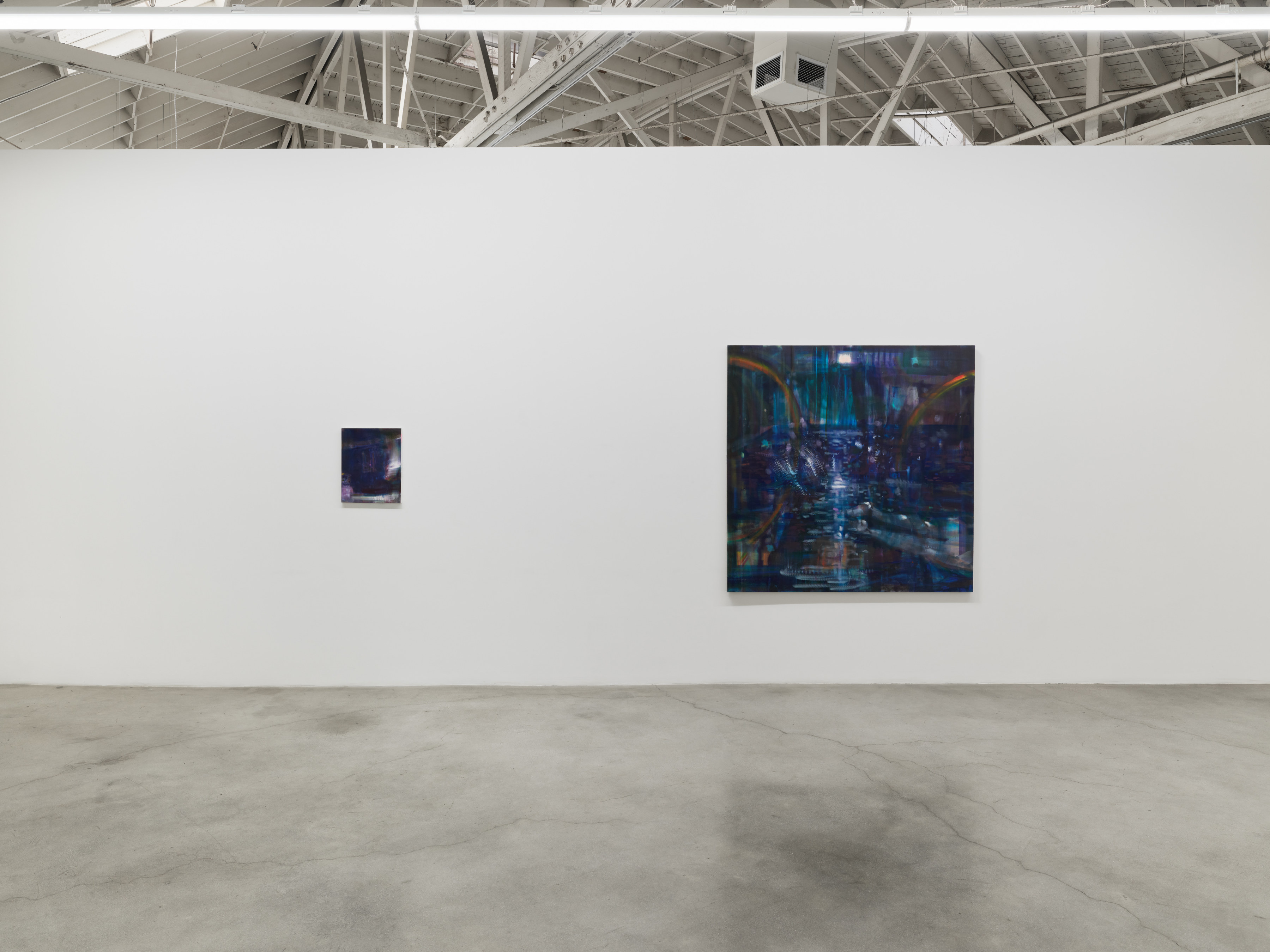 Installation view of Ben Tong's "The Violet Hour" at Night Gallery