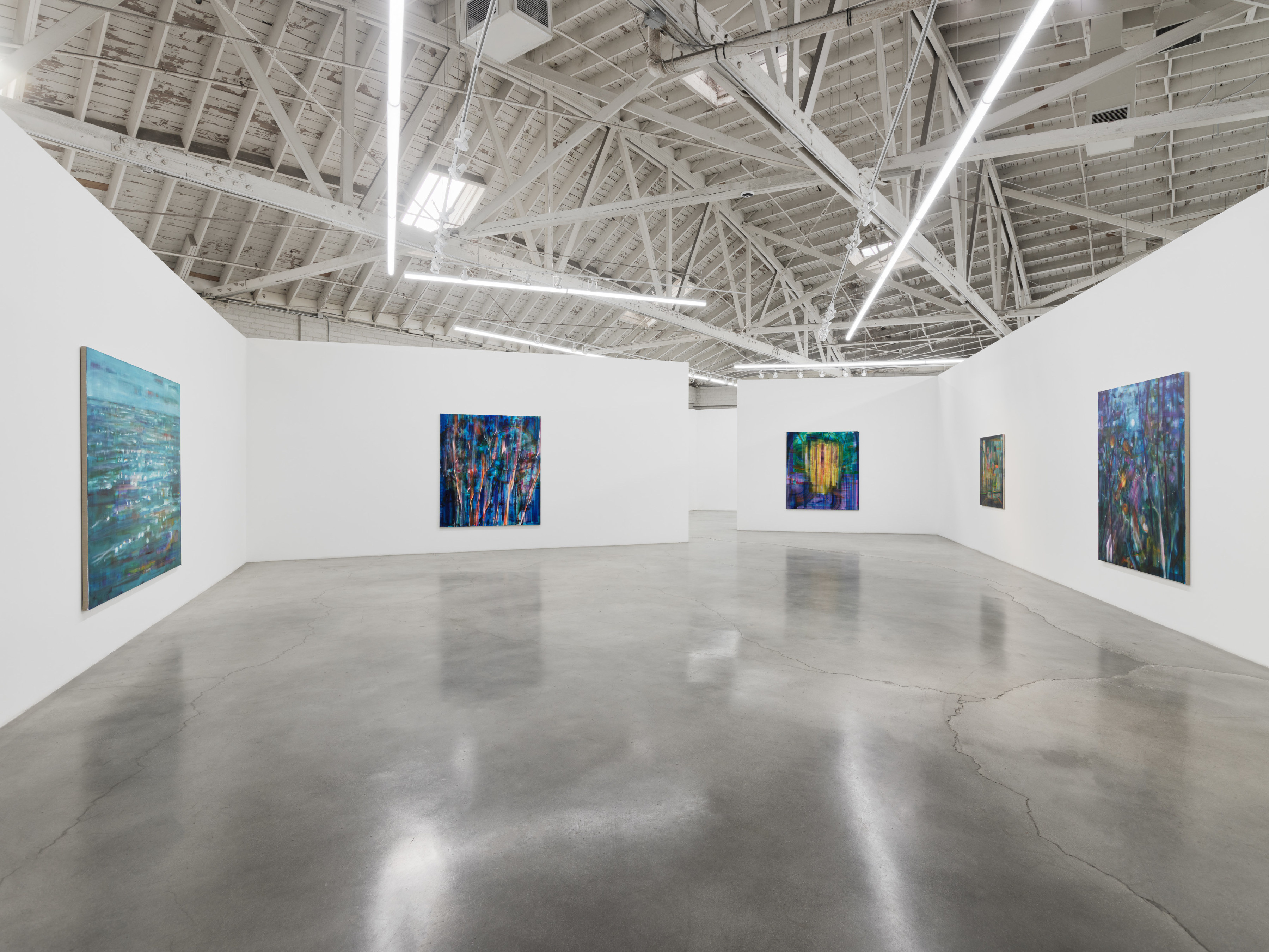 Installation view of Ben Tong's "The Violet Hour" at Night Gallery