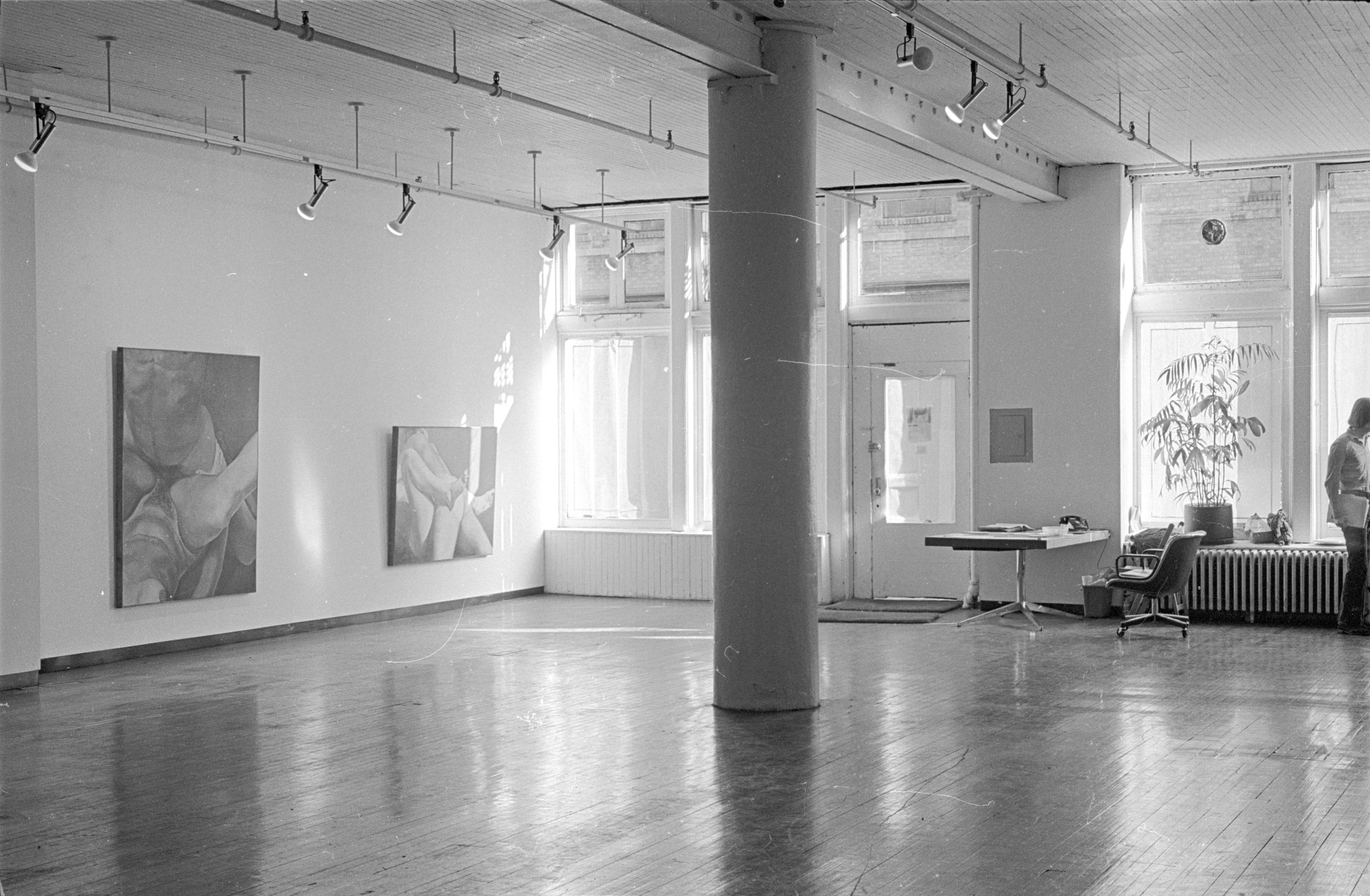 Installation view:&nbsp;Joan Semmel, 141 Prince Street Gallery, New York, NY, 1973