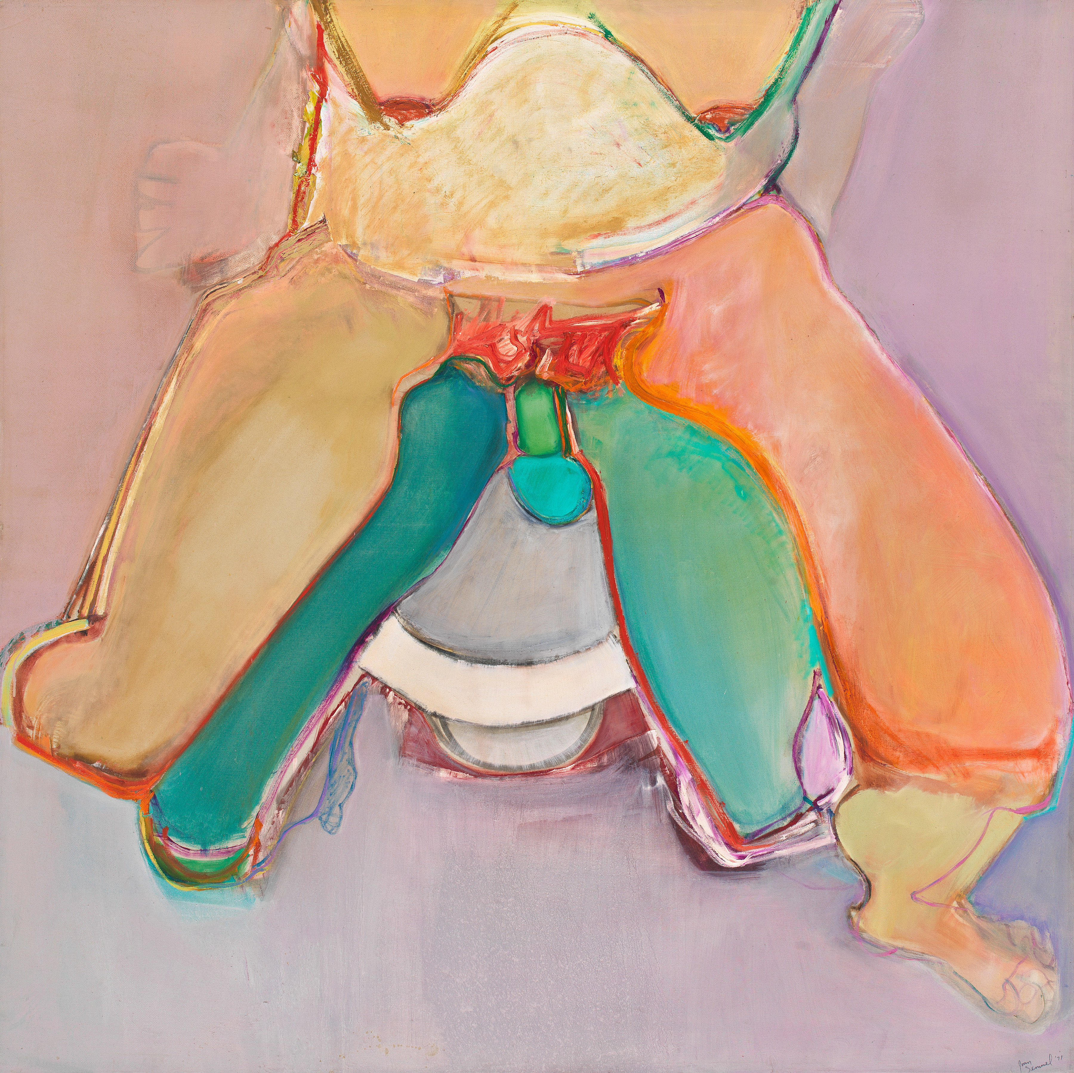 Hot Seat, 1971, Oil On Canvas