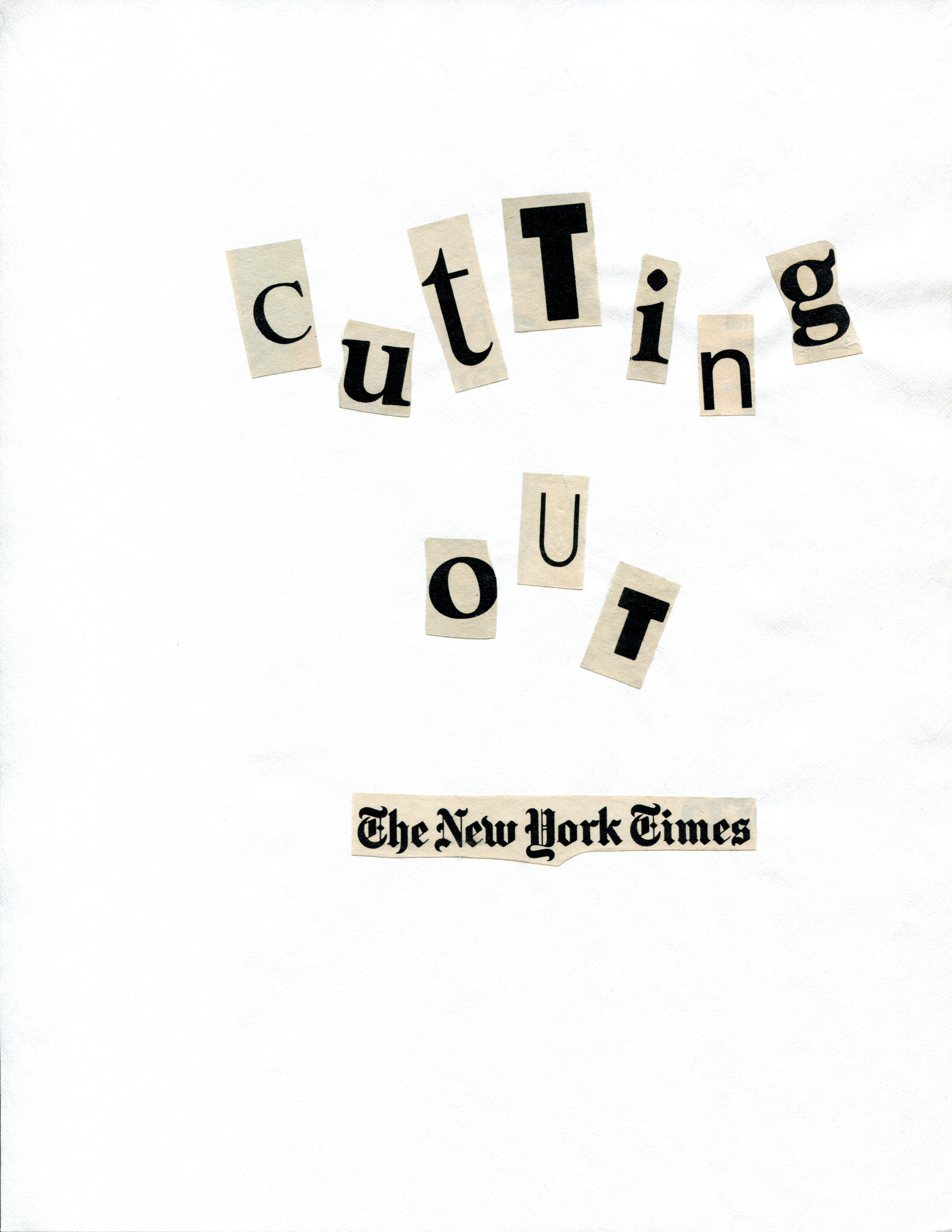 Cutting Out the New York Times, 1977