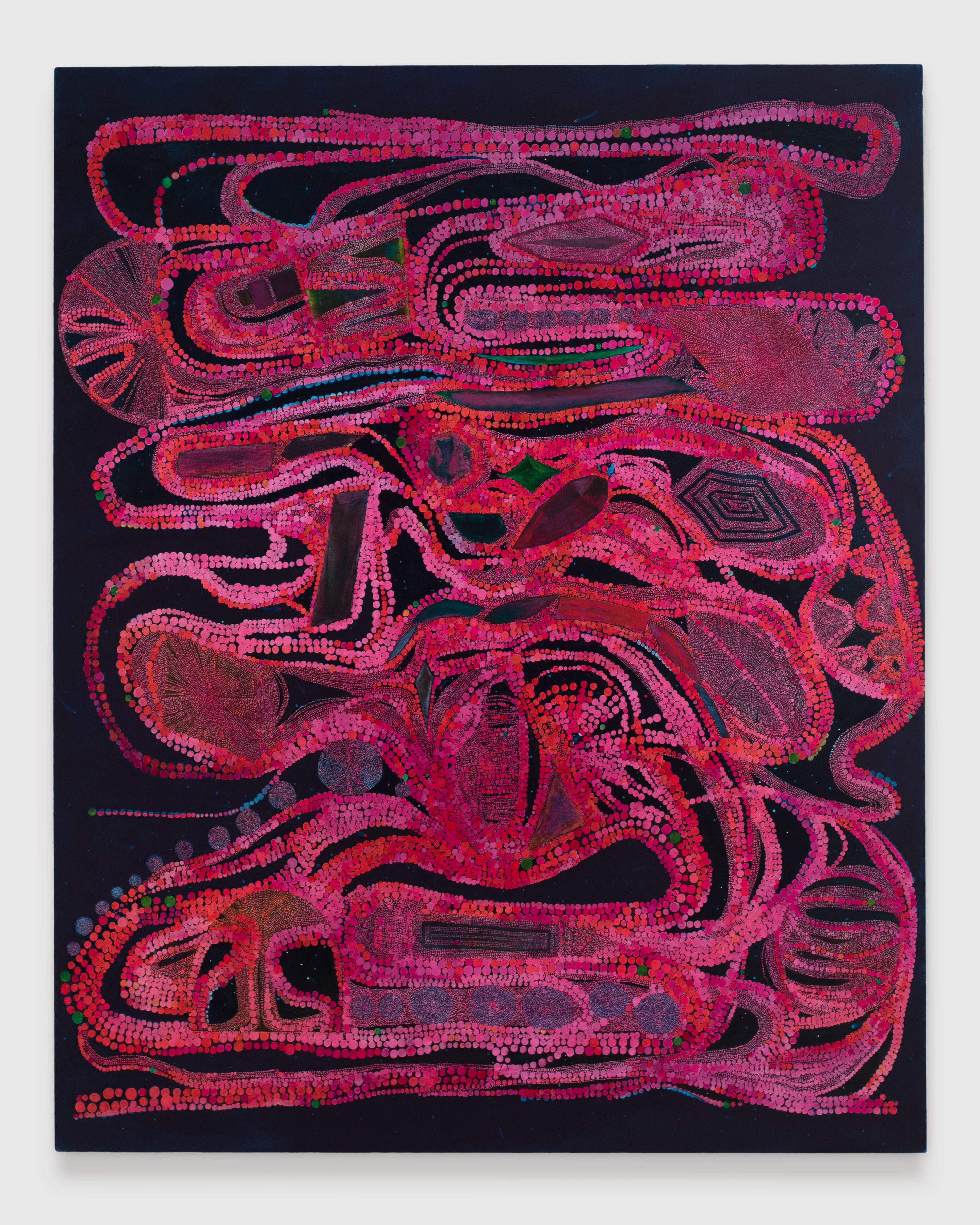 Sarah Gamble, The Origin, 2024, oil on canvas, 60 &times; 48 in, photography by Claire Iltis, courtesy the artist and Fleisher/Ollman