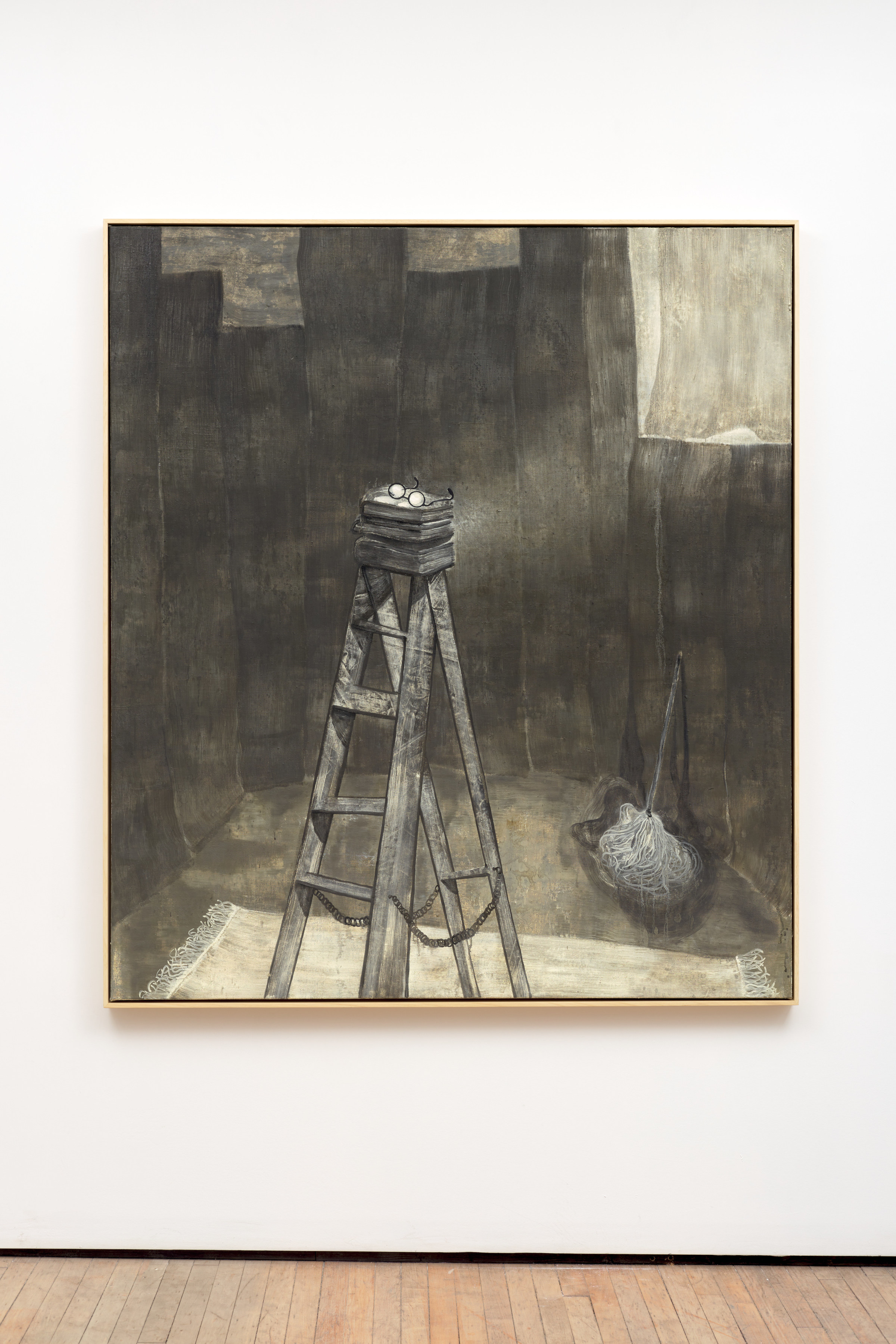 Matthias Franz, der Idiot, 2022, oil on canvas, framed, 173.2 x 153.2 cm, 68 1/4 x 60 1/4 in, photograph by Raul Valverde, courtesy GRIMM, New York.