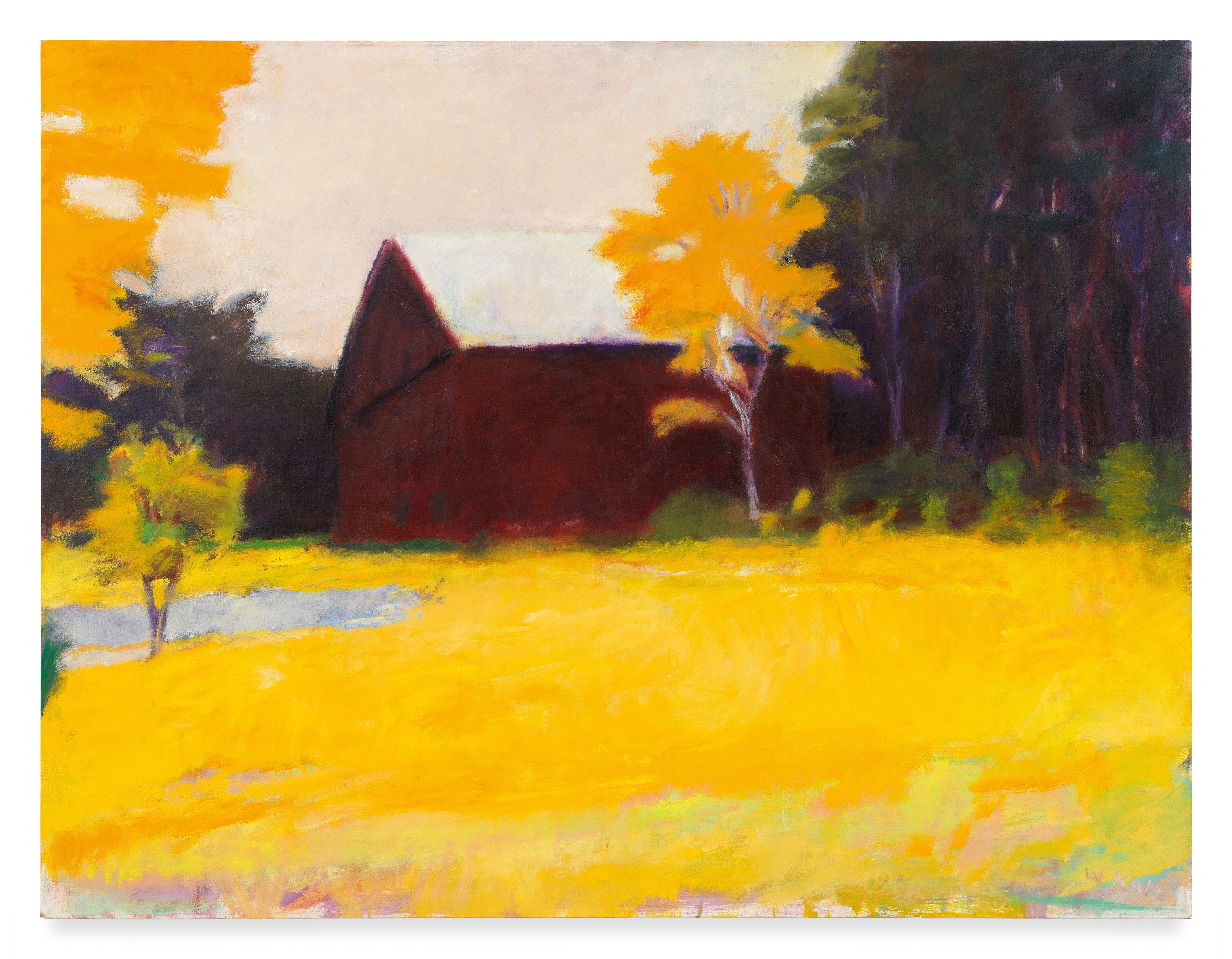 Wolf Kahn,&amp;nbsp;Barn at the Edge of the Woods V, 1974.&amp;nbsp;
Courtesy of The Wolf Kahn Foundation and Miles McEnery Gallery.&amp;nbsp;