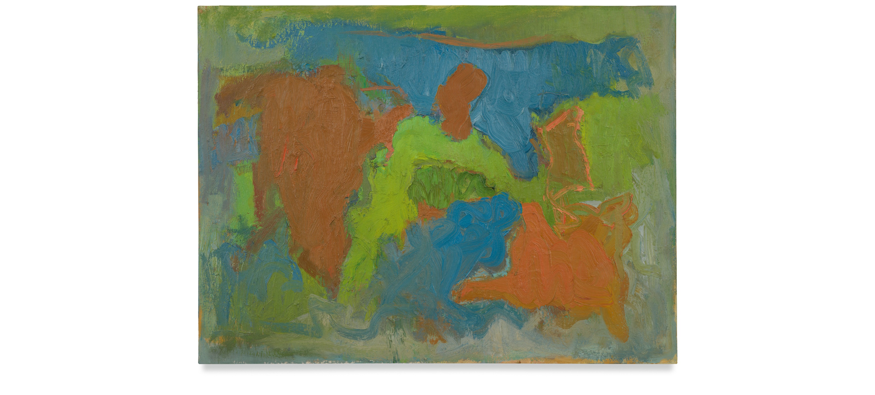 No. 7, 1961, Oil on canvas, 27 &amp;times; 36 inches.
Courtesy the Harriet and Esteban Vicente Foundation
and Miles McEnery Gallery, New York, NY.