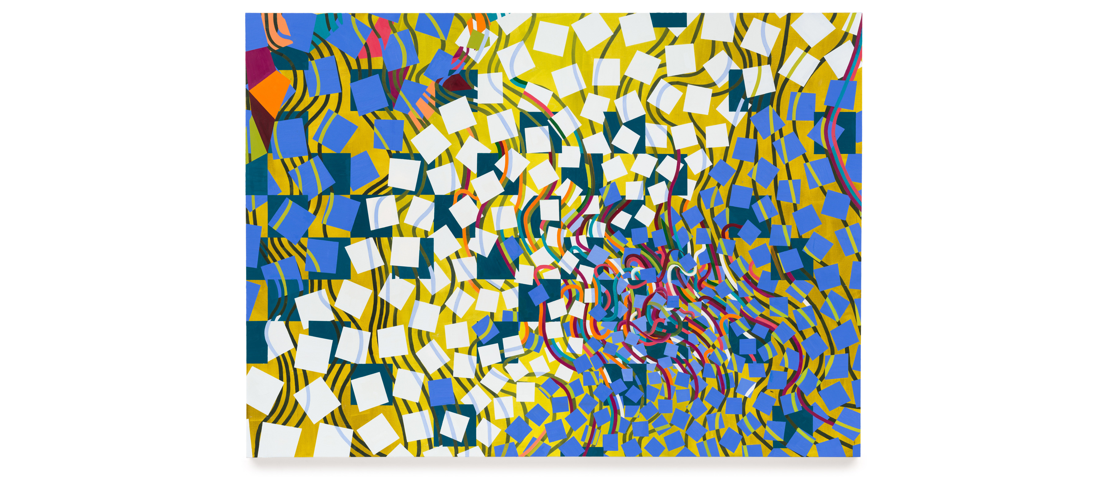Convulsive Calculation, 2025, Oil on canvas, 72 x 100 inches.&amp;nbsp;

Photo by&amp;nbsp;JSP Art Photography,&amp;nbsp;image courtesy of the artist
and Miles McEnery Gallery.