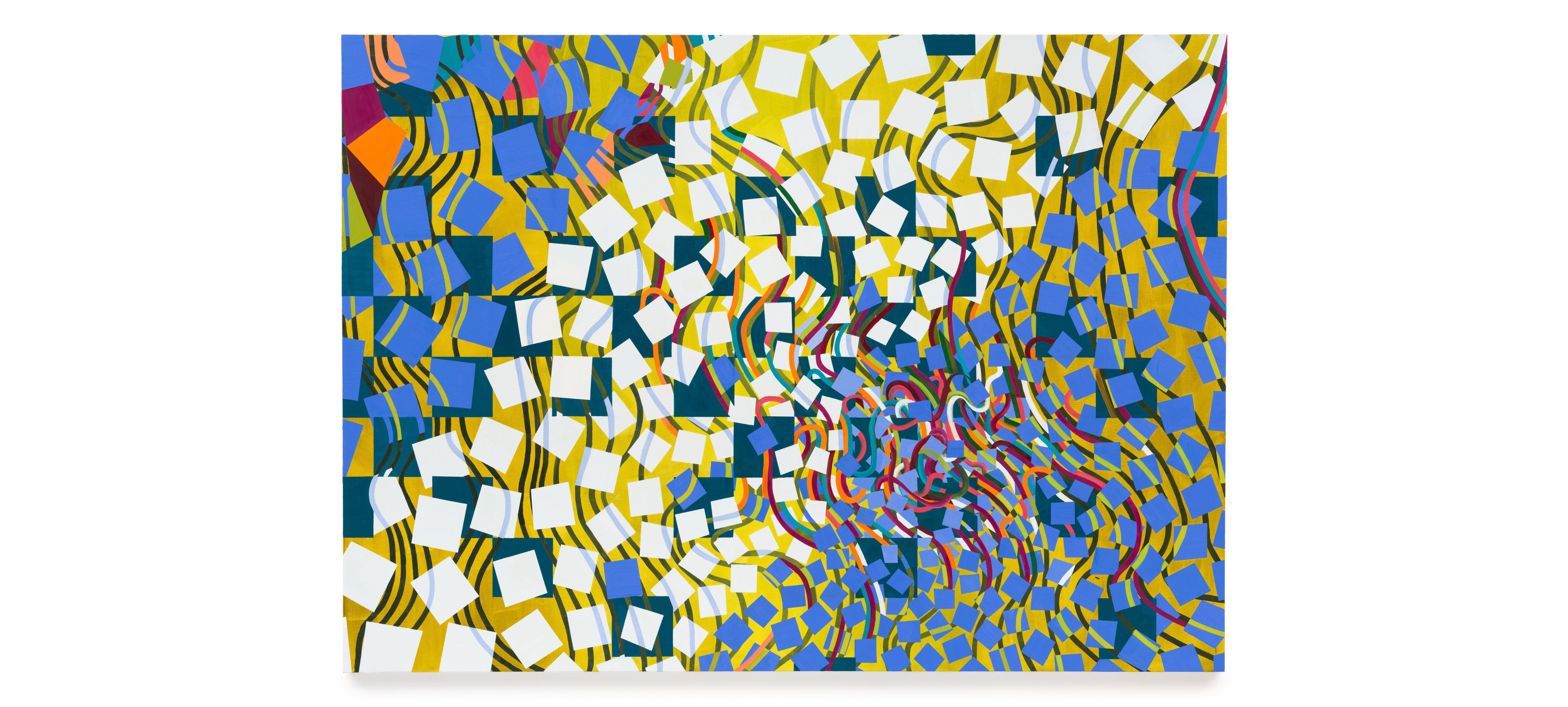 Convulsive Calculation, 2025, Oil on canvas, 72 x 100 inches.

Courtesy of the artist and Miles McEnery Gallery, New York, NY. Image by JSP Art Photography.&amp;nbsp;