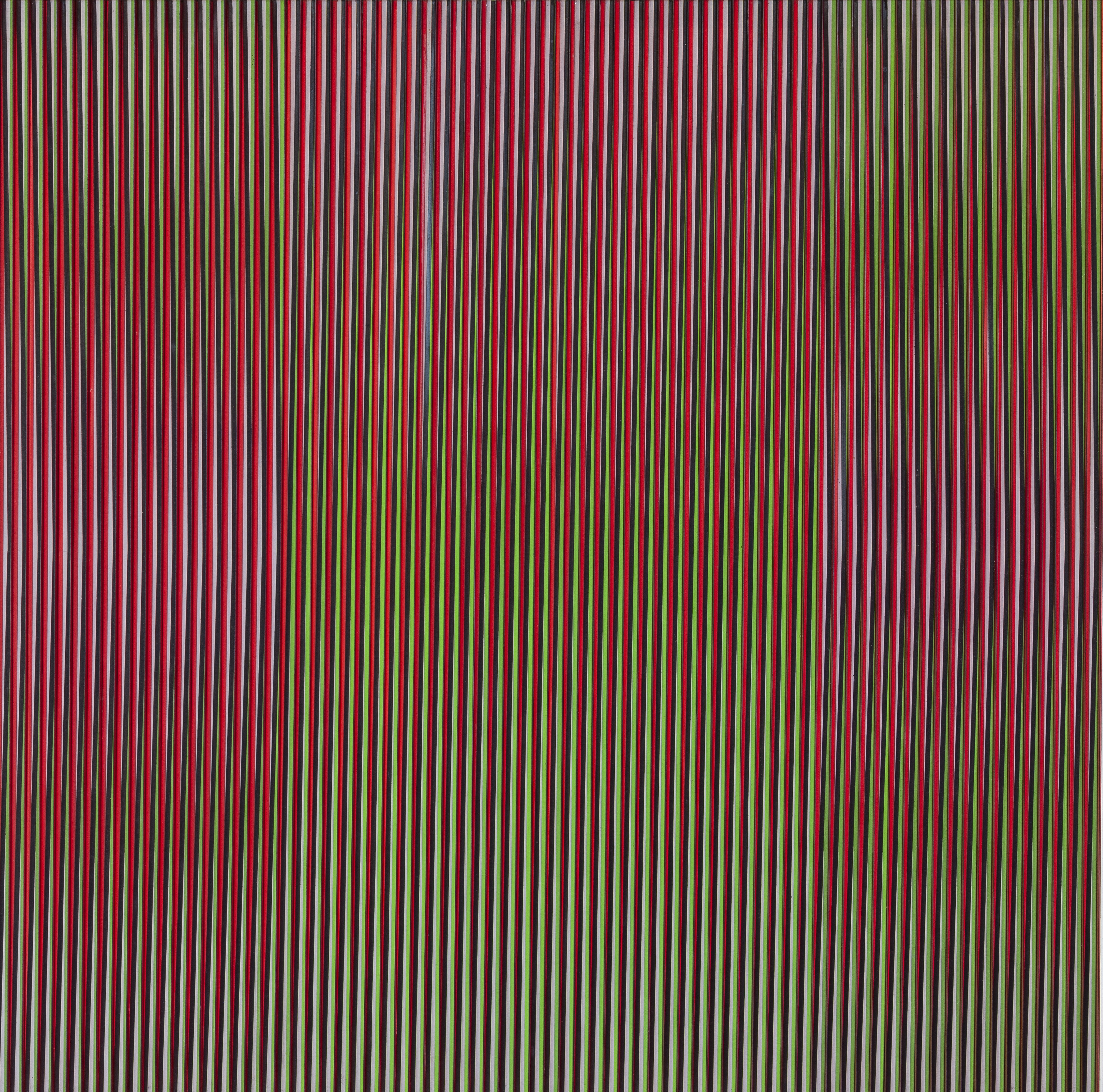 Carlos Cruz-Diez, Physichromie 887, 1976. Aluminum and Plexiglass, 31 1/2 x 31 1/2 in.