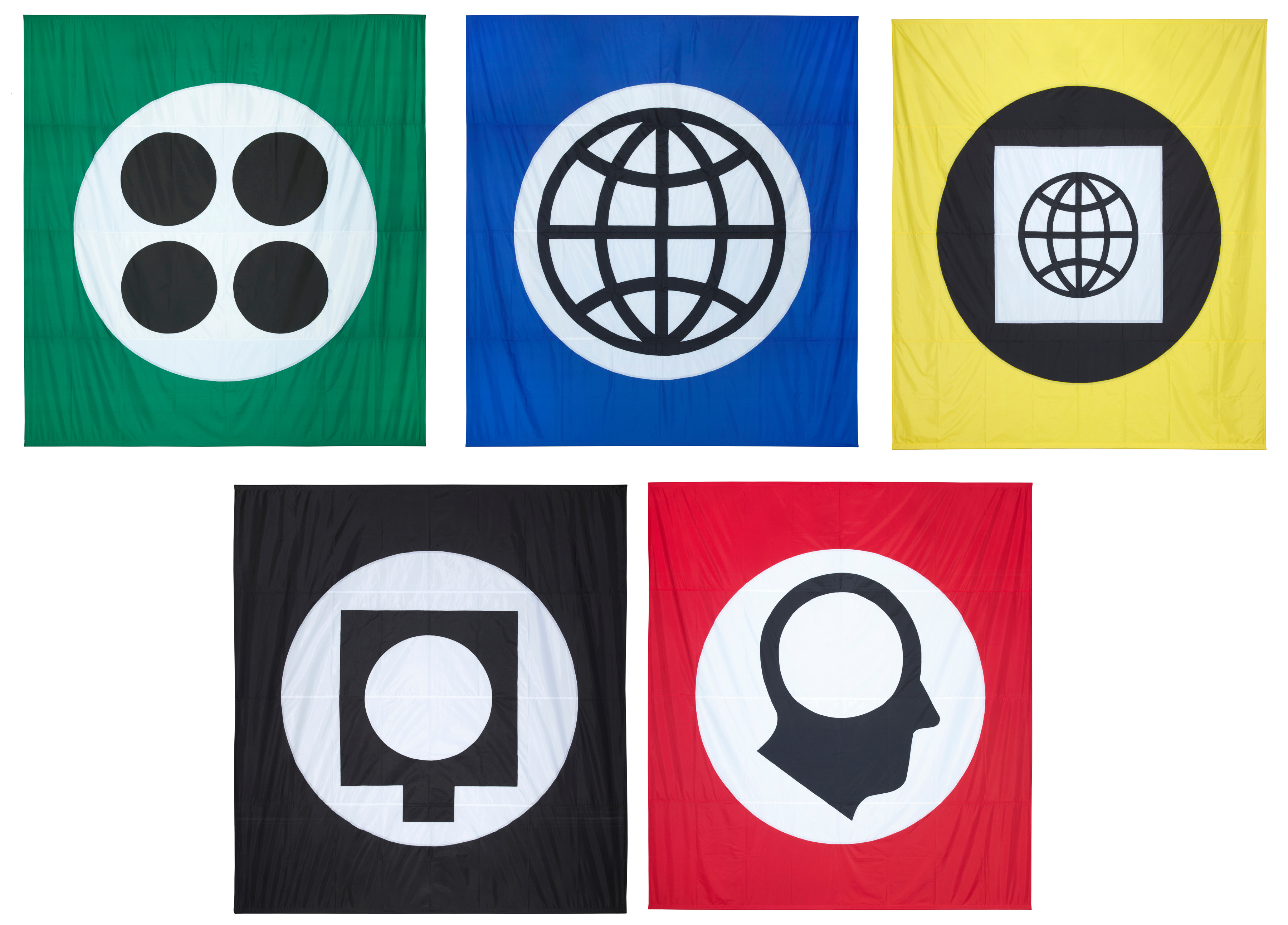 Untitled (5 Banners, Tamayo)