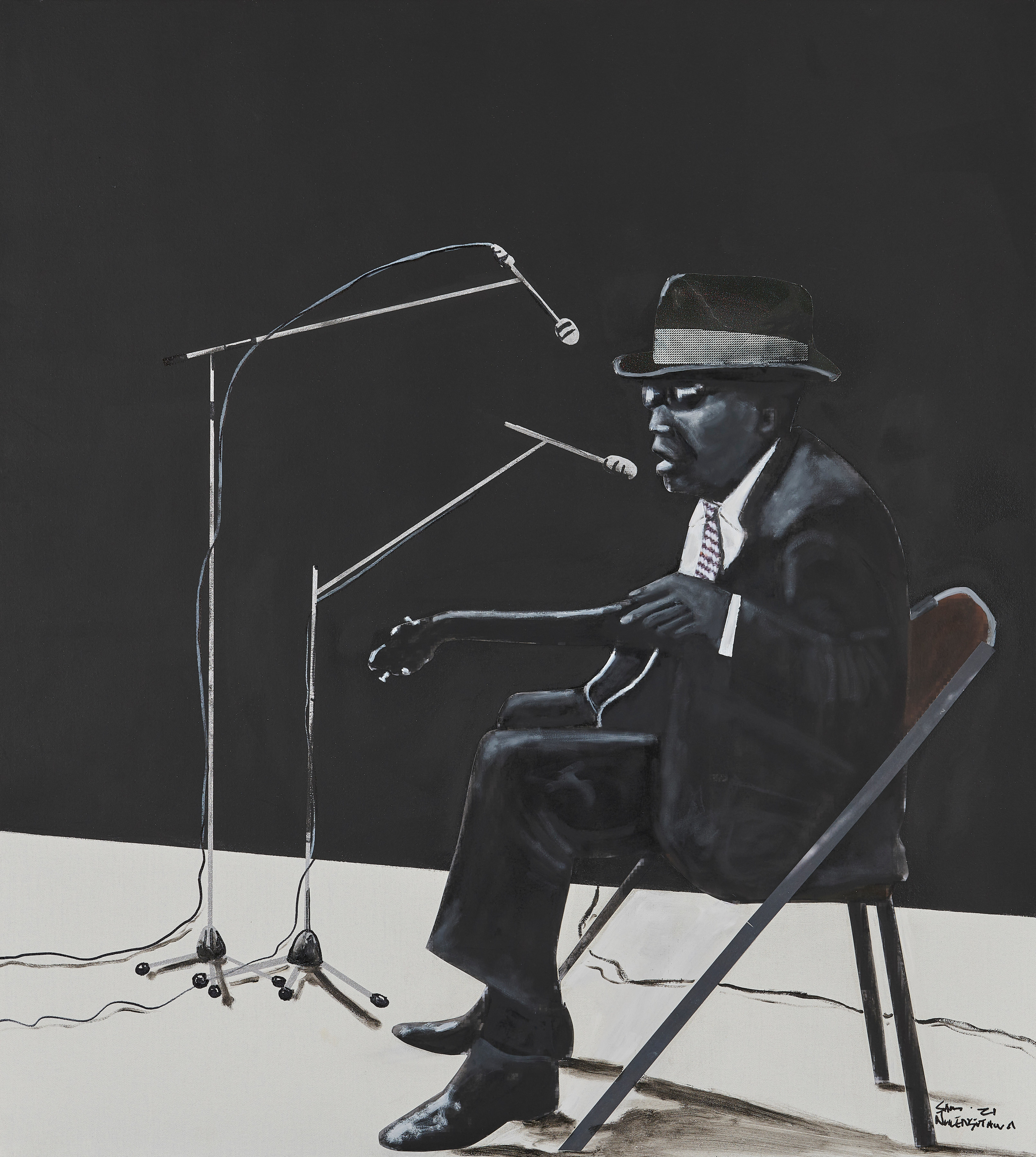 Sam Nhlengethwa | Jazz and Blues at Night - Goodman Gallery London - Viewing Room - Goodman Gallery Viewing Room
