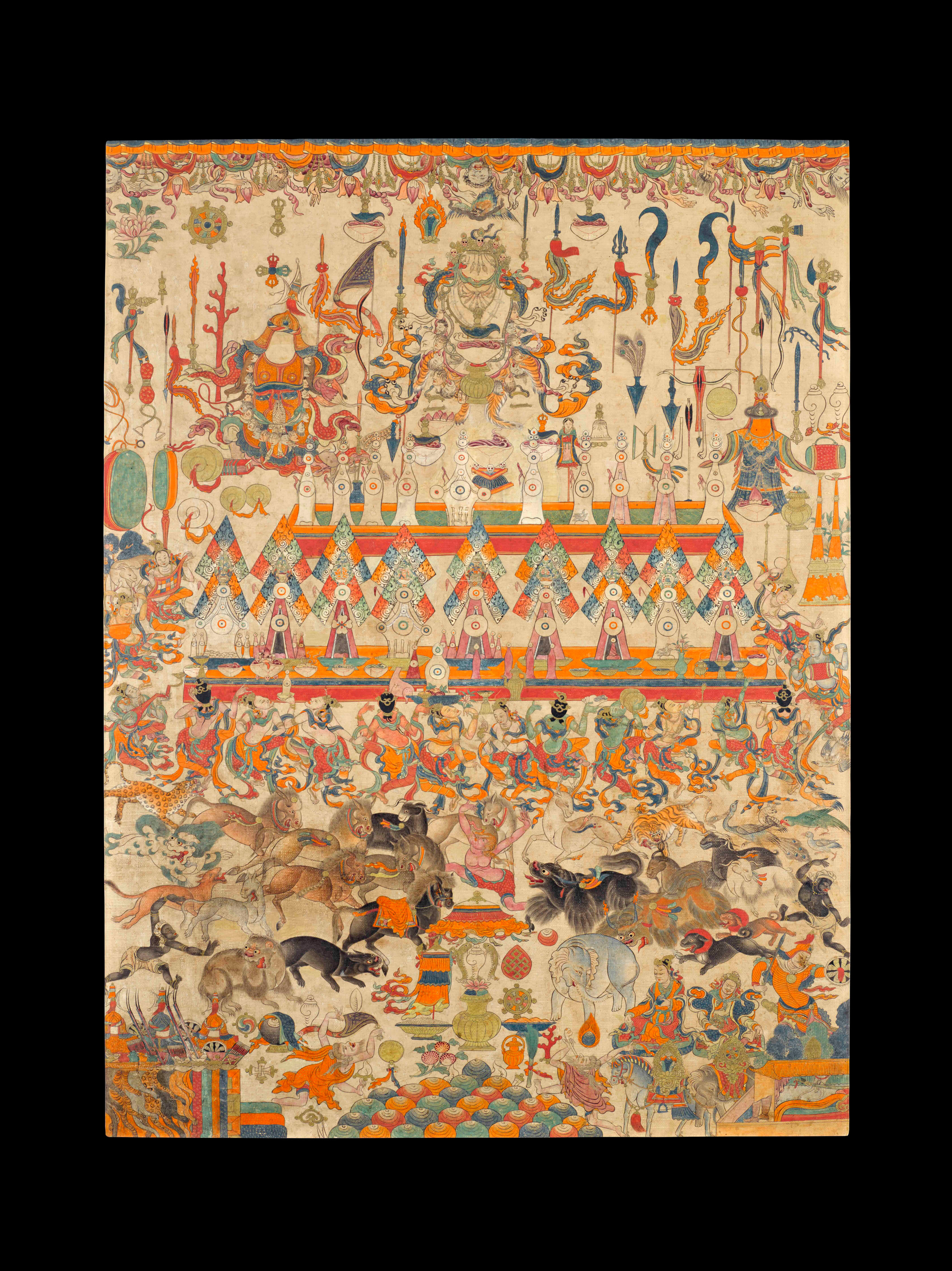 Tibetan ritual object painting (large)