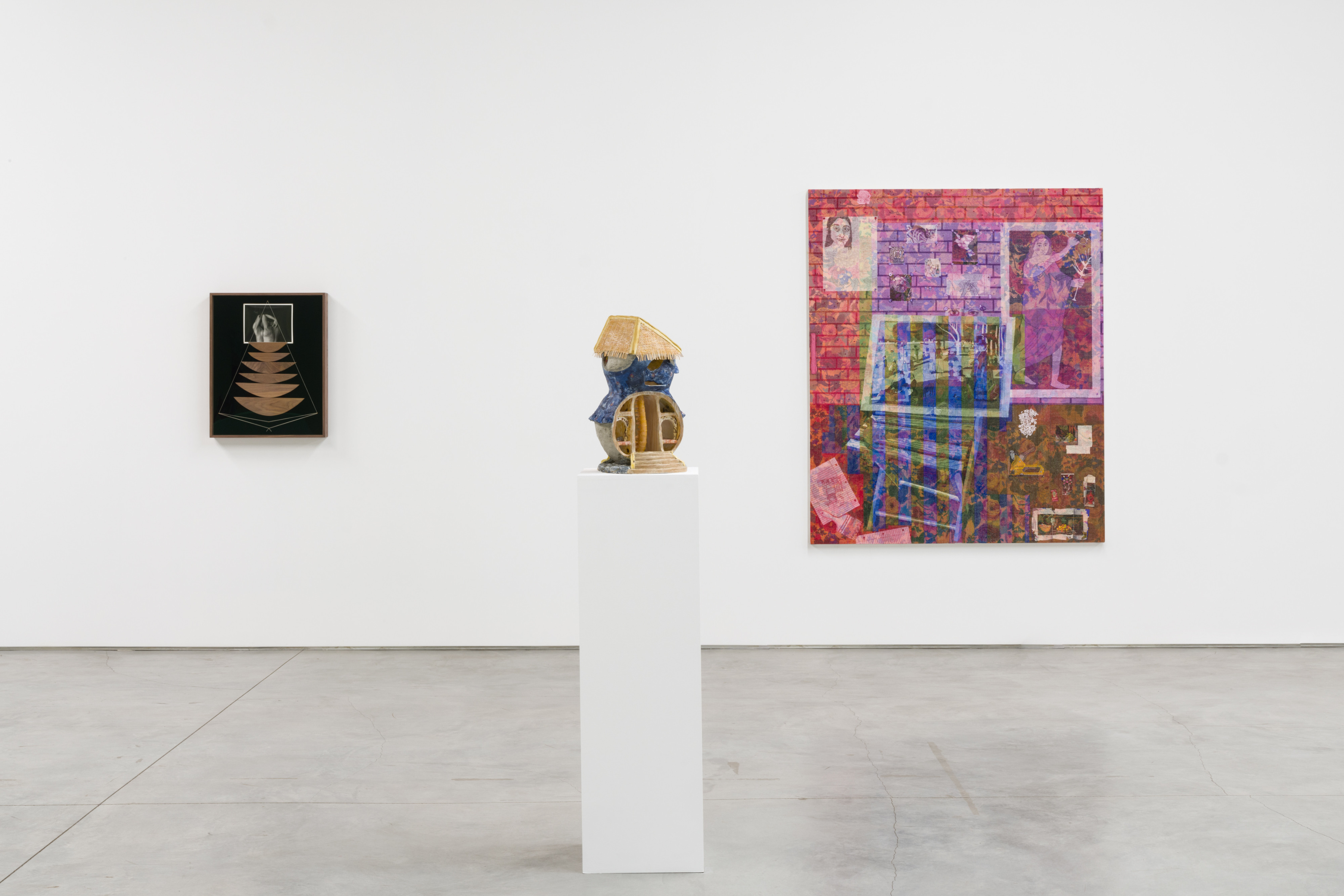 Installation view of “In and Out” at Sidecar Gallery