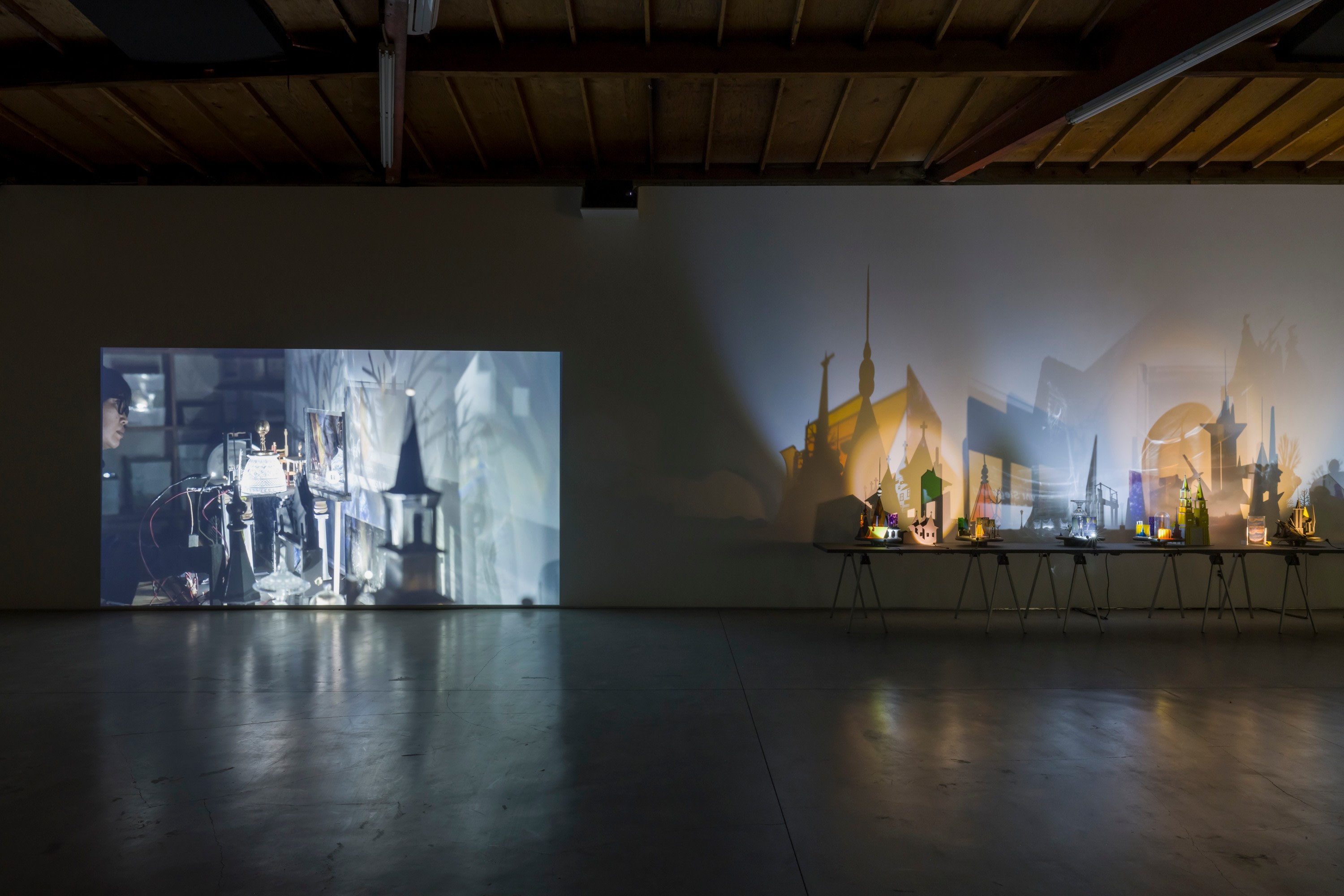 Installation view of Won Ju Lim's "An Artificial Place" at Sidecar Gallery. 