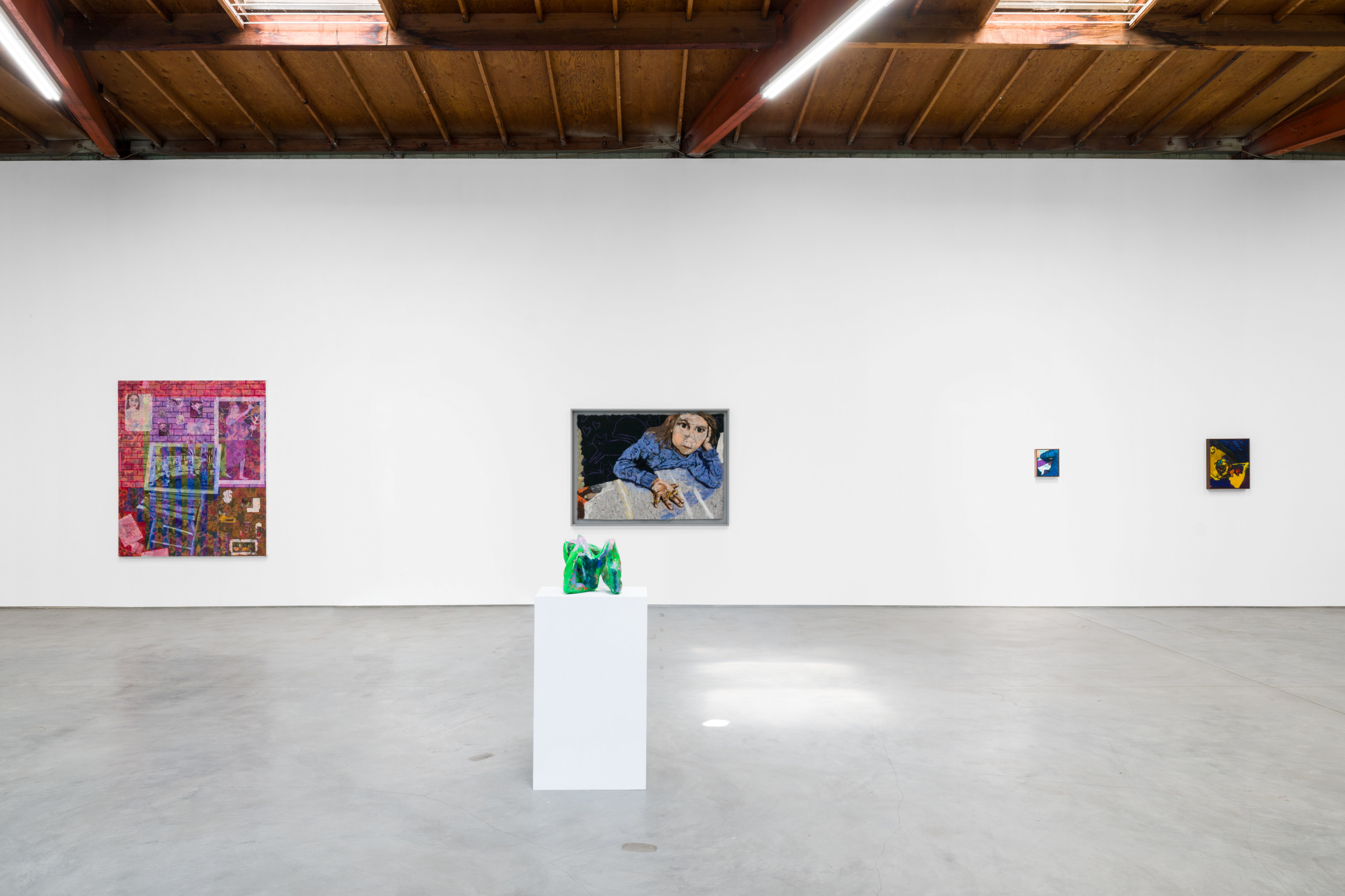 Installation view of “In and Out” at Sidecar Gallery