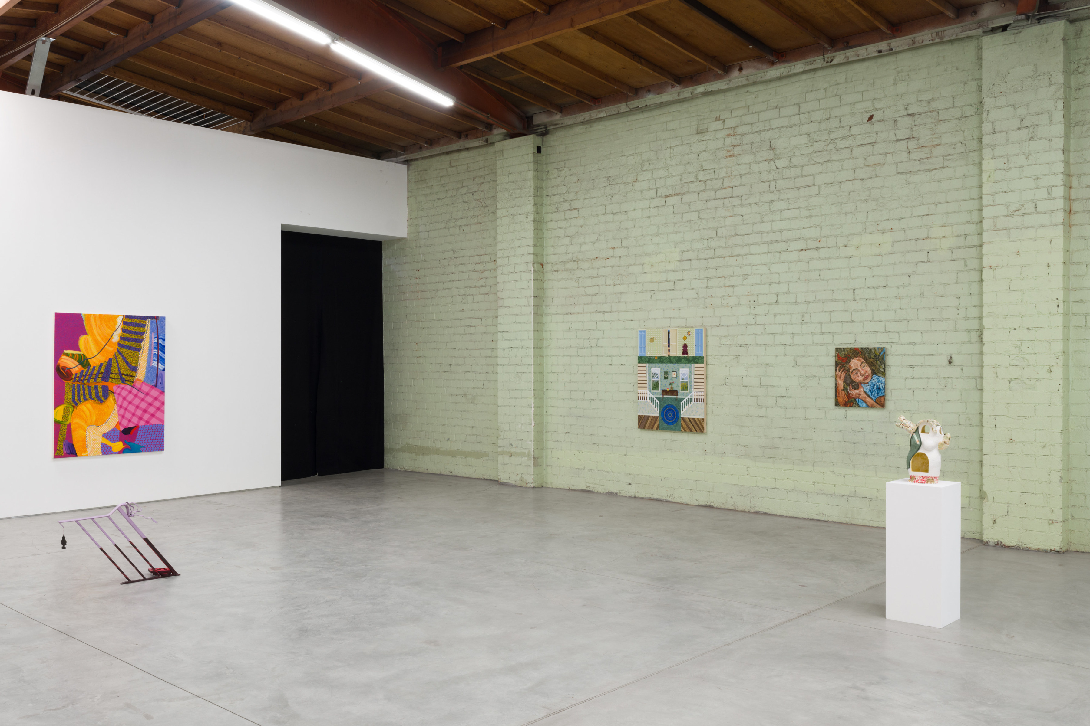 Installation view of “In and Out” at Sidecar Gallery