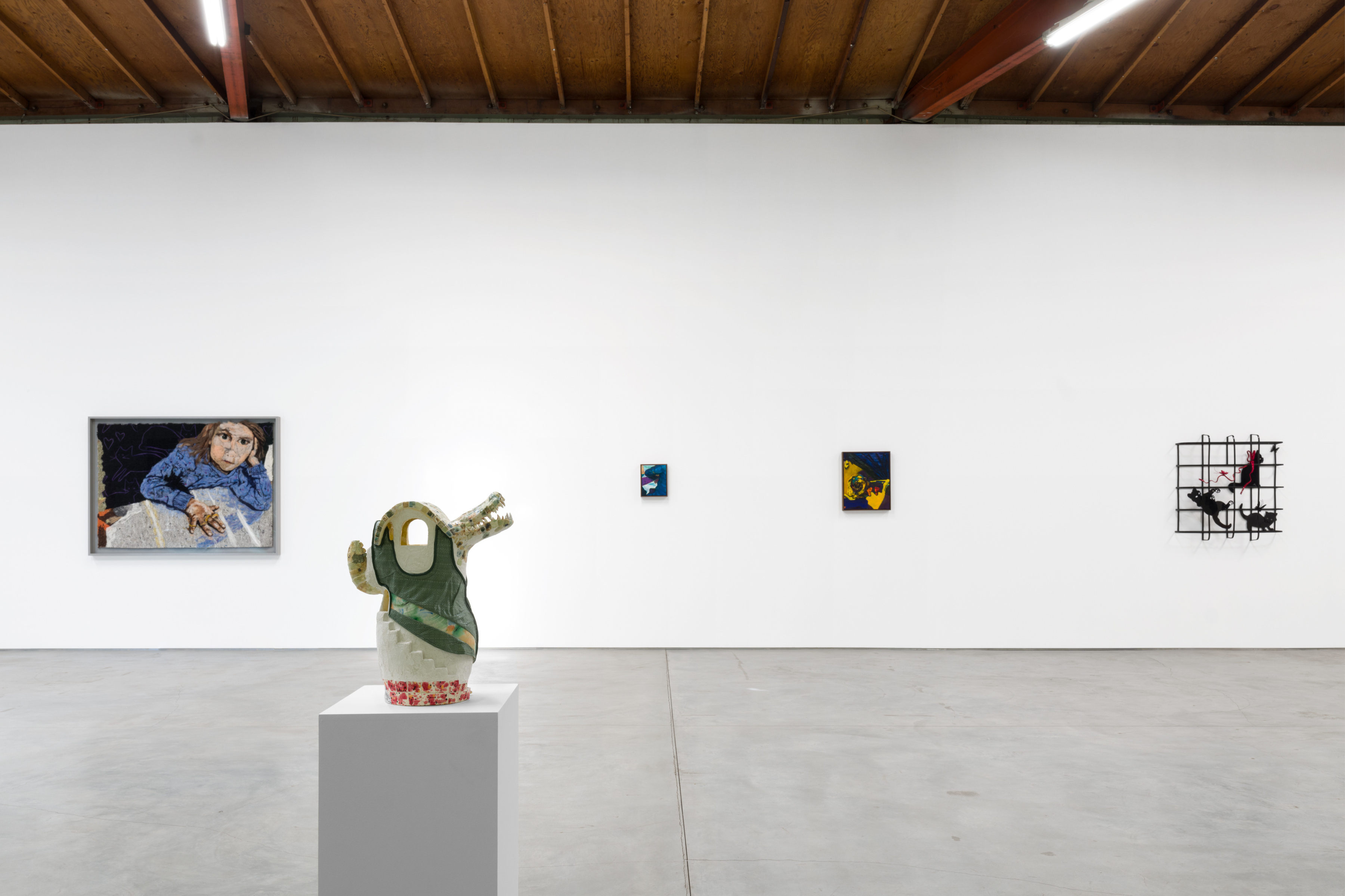 Installation view of “In and Out” at Sidecar Gallery