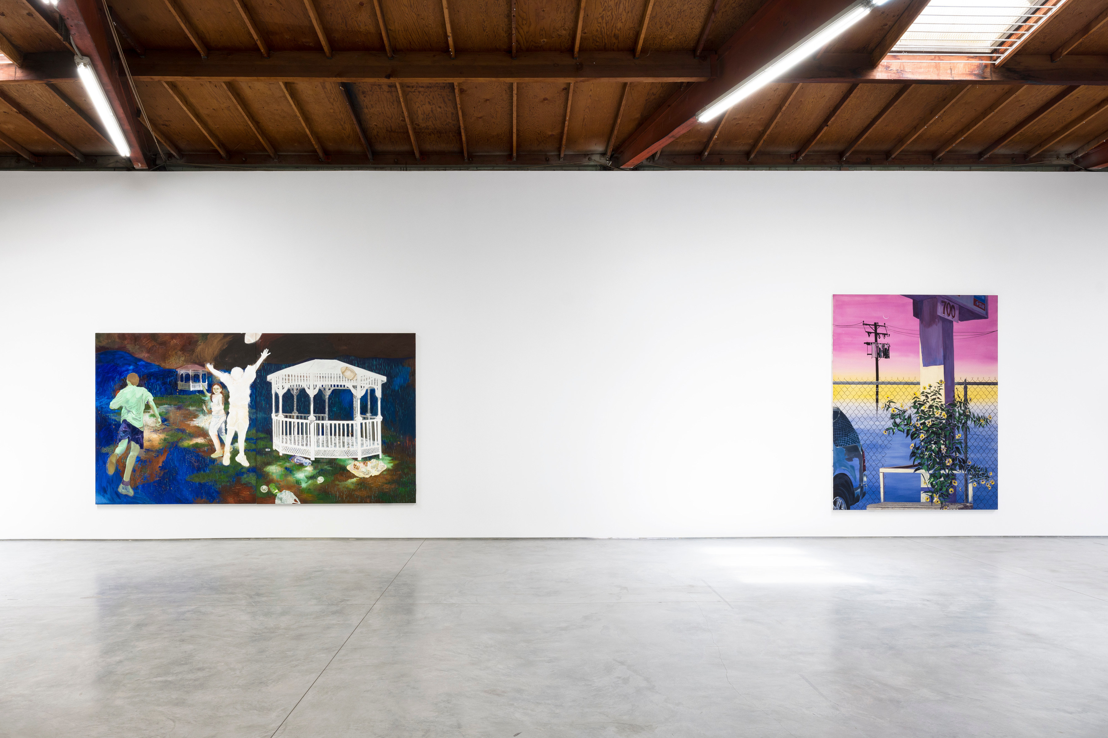 Installation view of "What Will You Give?" by Veronica Fernandez and Tidawhitney Lek at Sidecar Gallery.