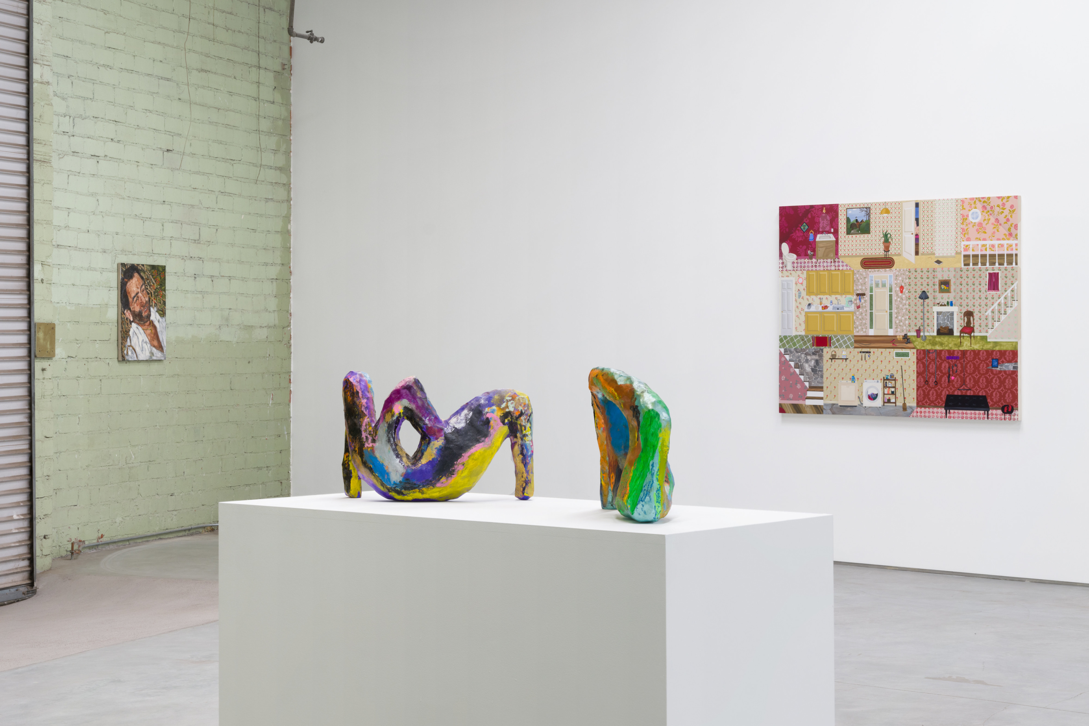 Installation view of “In and Out” at Sidecar Gallery