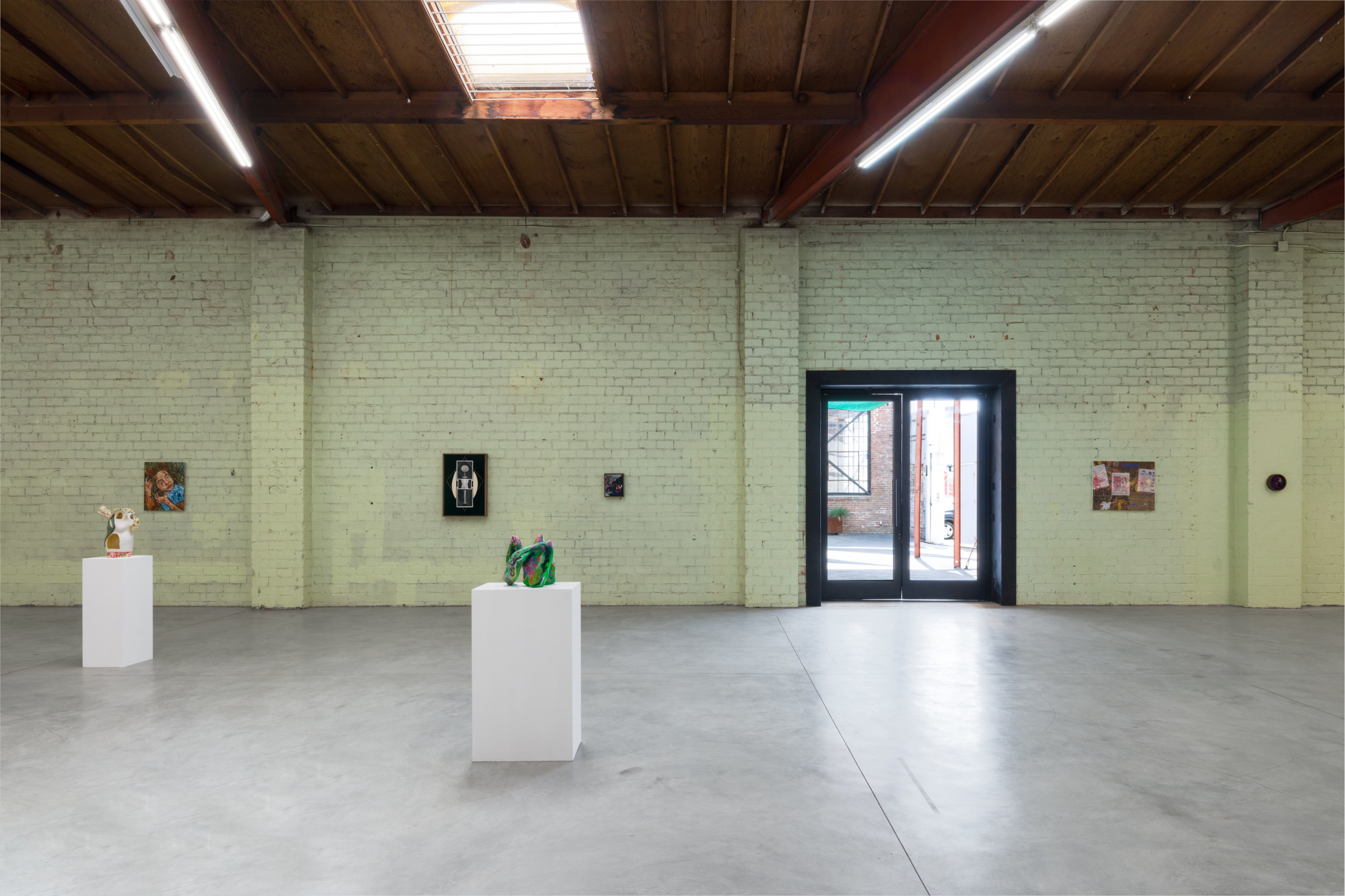 Installation view of “In and Out” at Sidecar Gallery