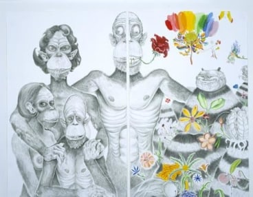 Family Portrait (Mound Half and Ape Half), 2003