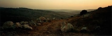 The Road to Emmaus, near Jerusalem, 2000, C-print, 70 1/8 x 176 inches