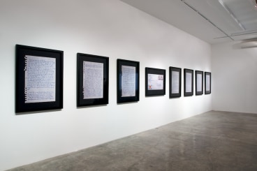 installtion view of tuan andrew nguyen's Letters from Saigon to Saigon, 2008