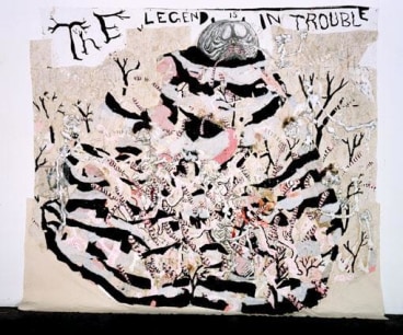Image of Trenton Doyle Hancock's The Legend is in Trouble, 2001