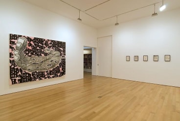 installation view of several of Trenton's works