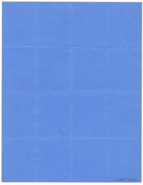 piece ofpaper that was noticeably folded into a small square before being unfolded