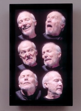 six images of the same man with different facial expressions