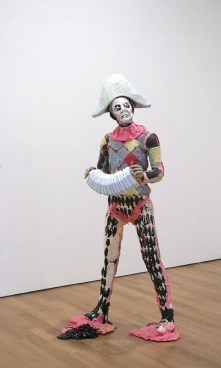 statue with an accordion