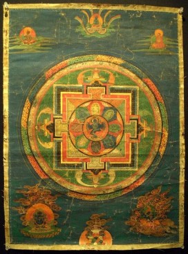 Vajrayogini Mandala Thangka, Tibet, Early 19th Century, mineral colors on sized fabric, attributed to the Nyingma Order