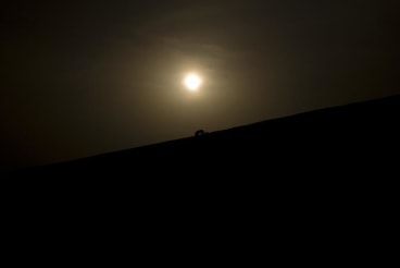dark still with only the shining sun visible