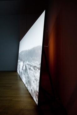 side of video projection