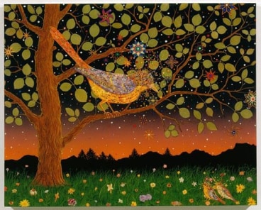 bird made up of several eyes