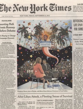 drawn-in newspaper