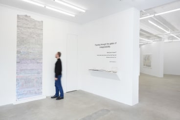 Installation view of Passing through the gates of irresponsibility by SIMON EVANS&trade;.