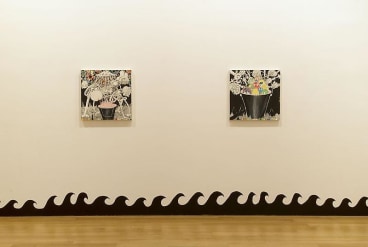 installation view of several of Trenton's works