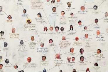 Detail of SIMON EVANS's Everyone, 2011