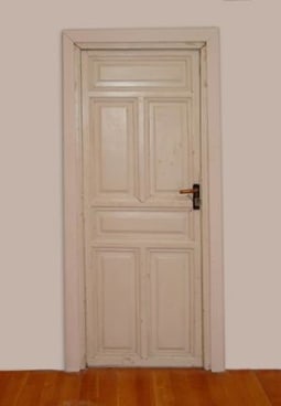 picture of a white door