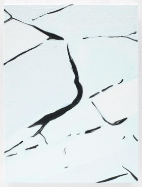 Ice, 2015, Acrylic on canvas, 12 x 9 inches, 30.5 x 22.9 cm, AMY#28114